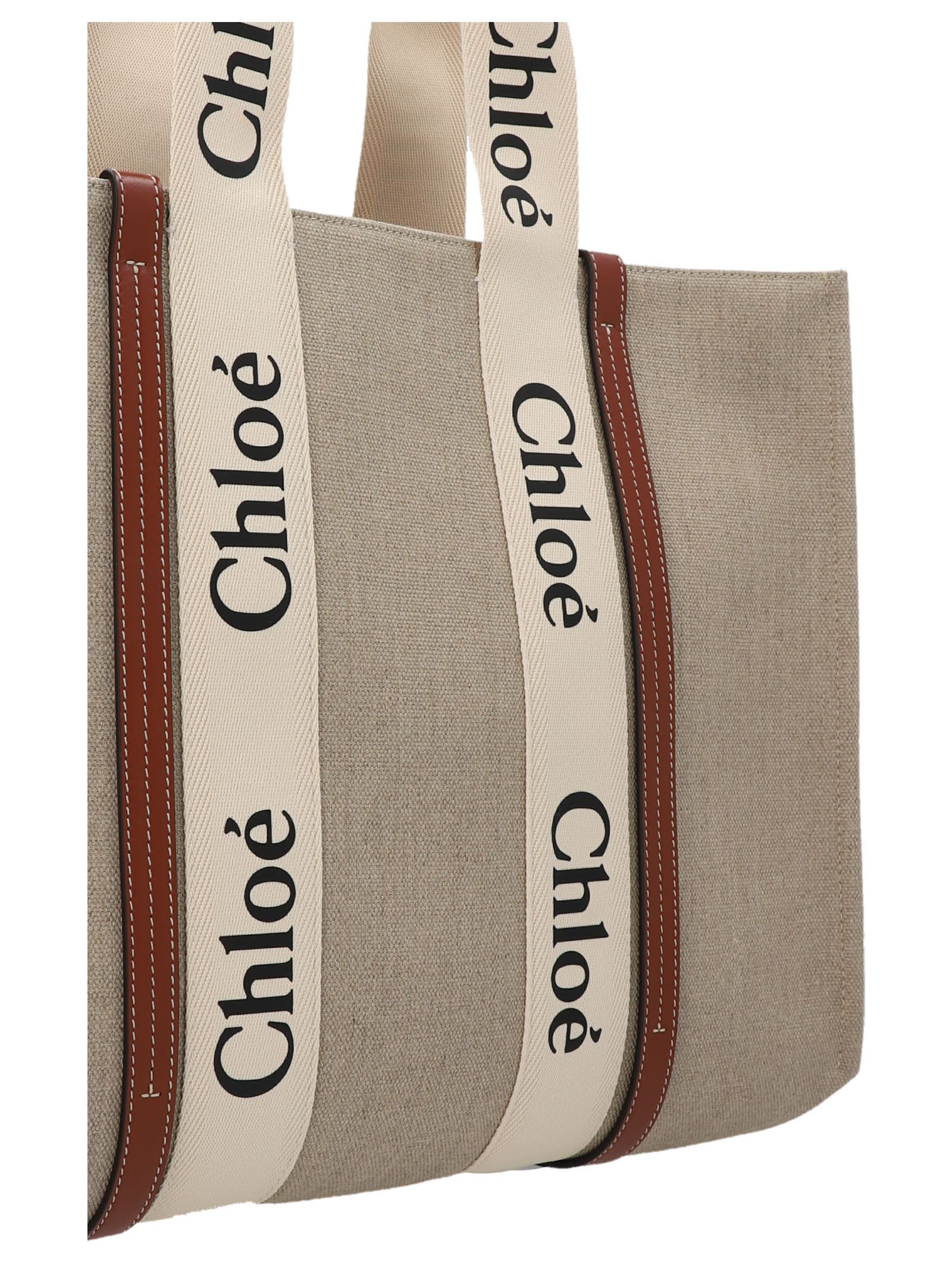 Shop Chloé Woody Large Shopping Bag In Multicolor