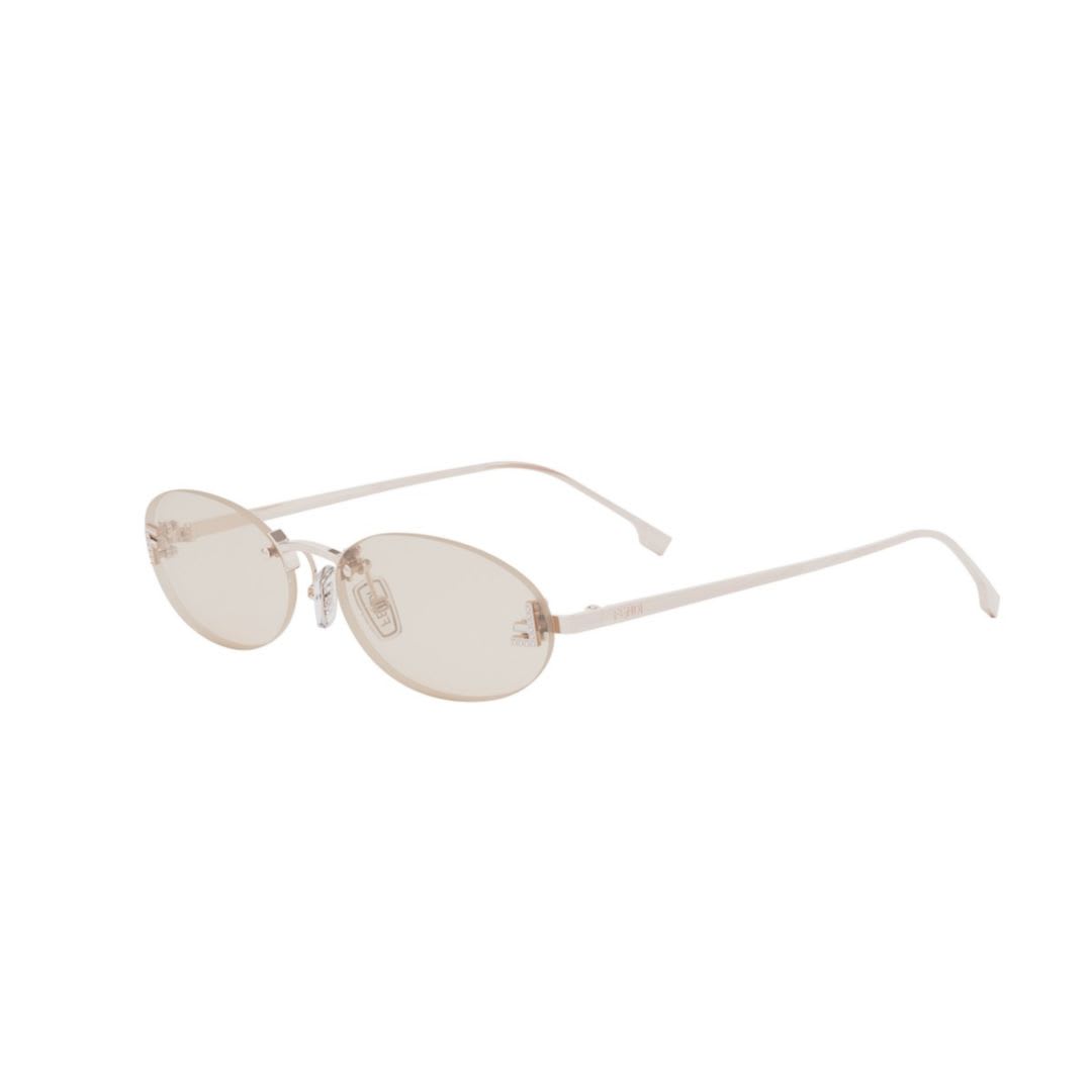 Fendi Fe4075us 28y Oro Rosa First Crystal Sunglasses In 28y - Rose