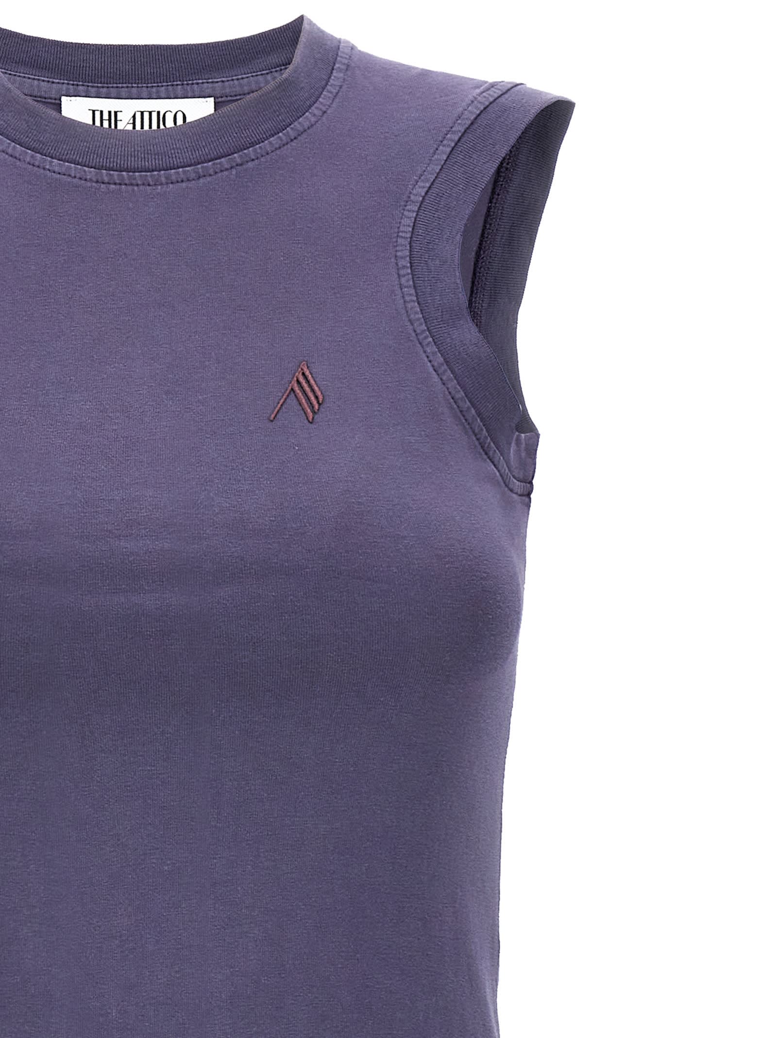 Shop Attico Reese Top In Purple