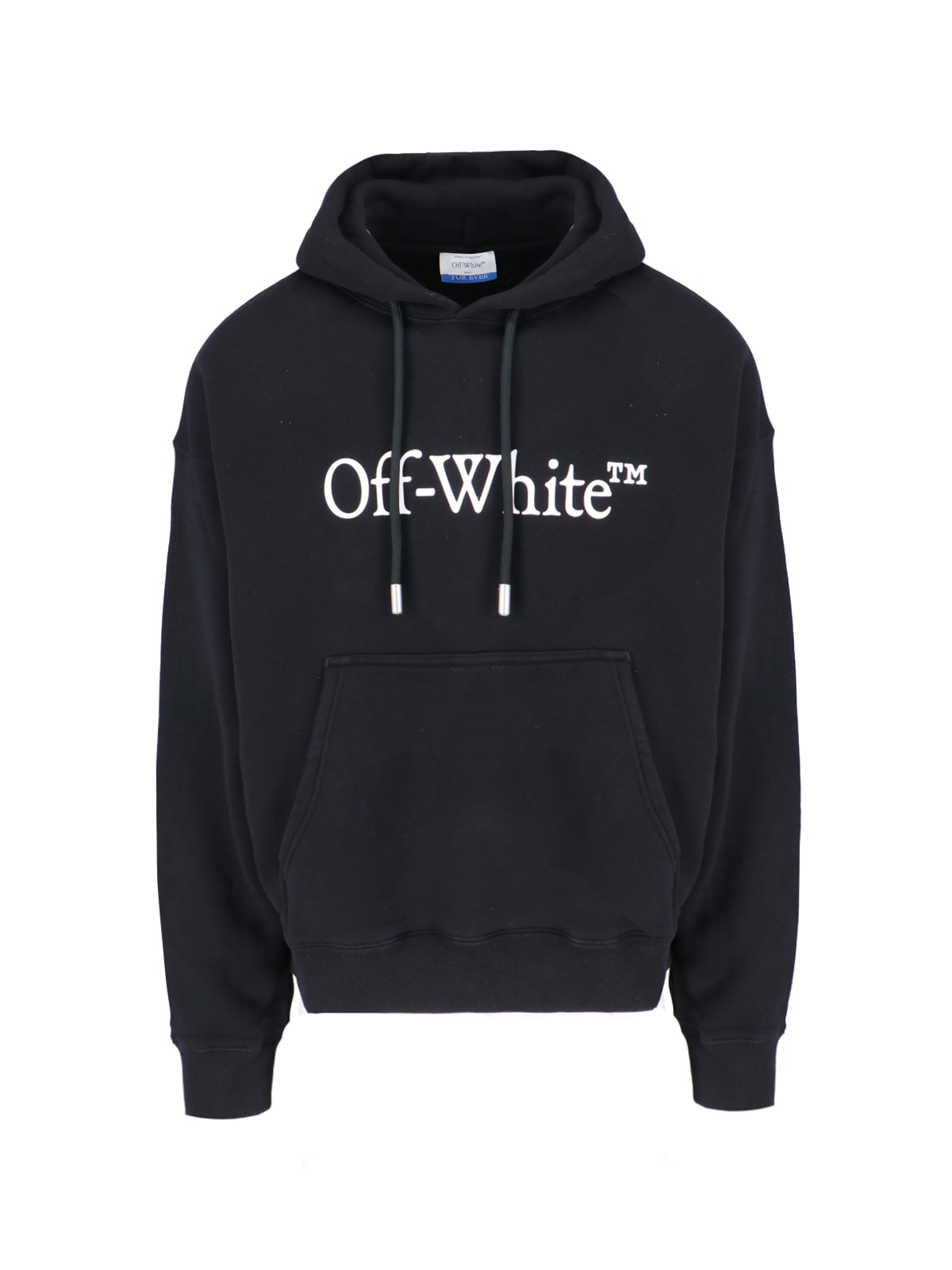 Shop Off-white Logo Hoodie In Black