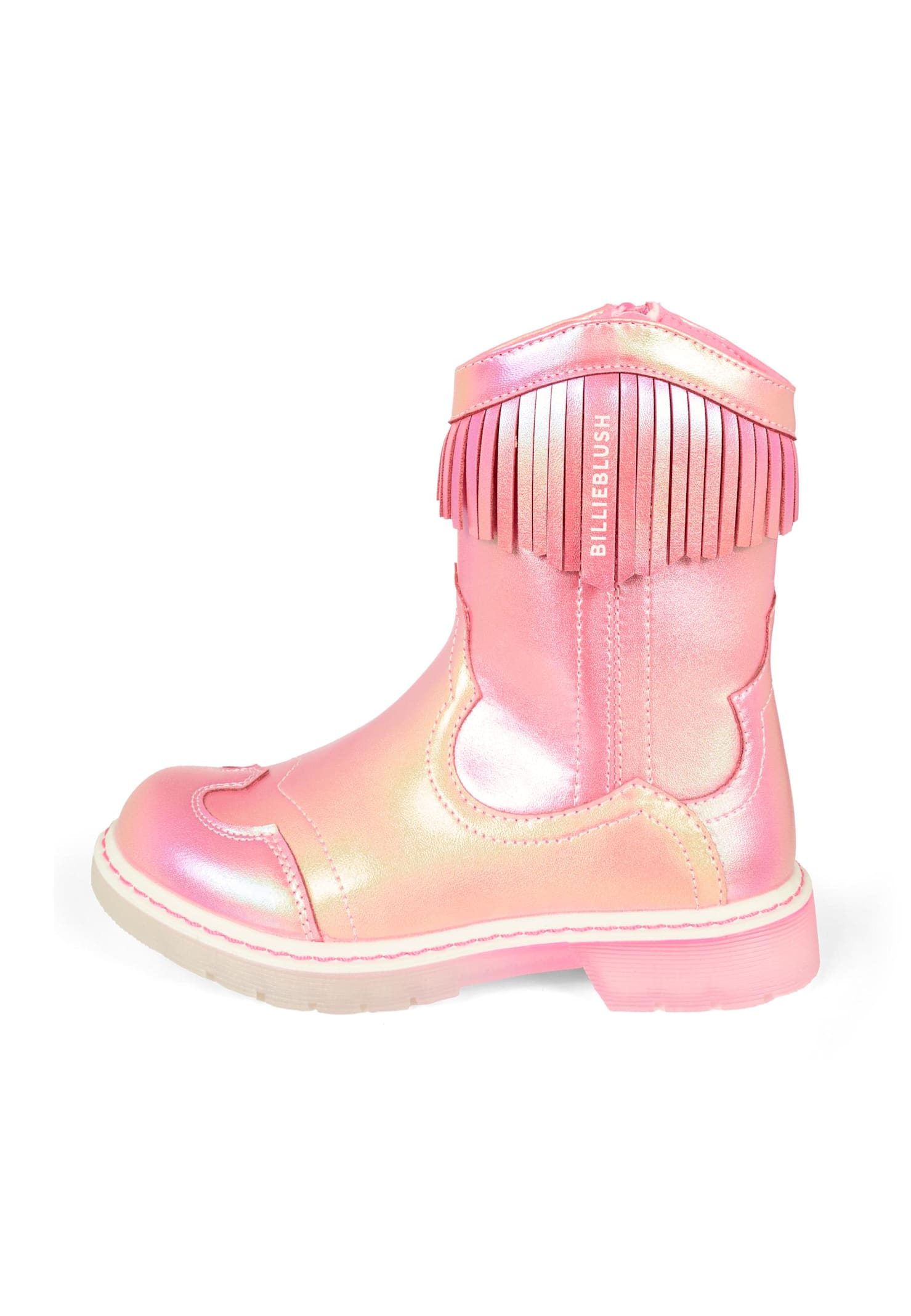 Billieblush Pink Ankle Boots For Girl With Logo In Pink