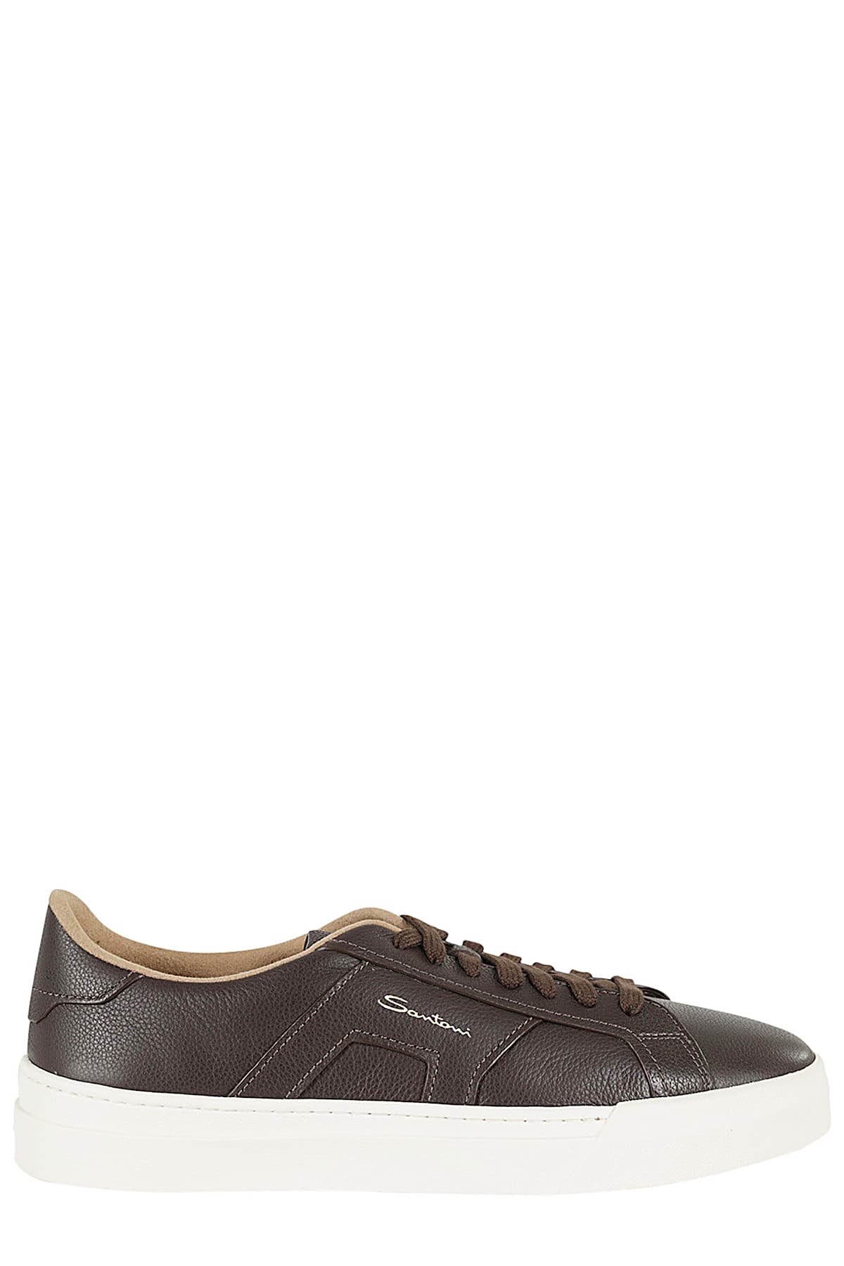 Shop Santoni Dbs Sf6 In Dark Brown