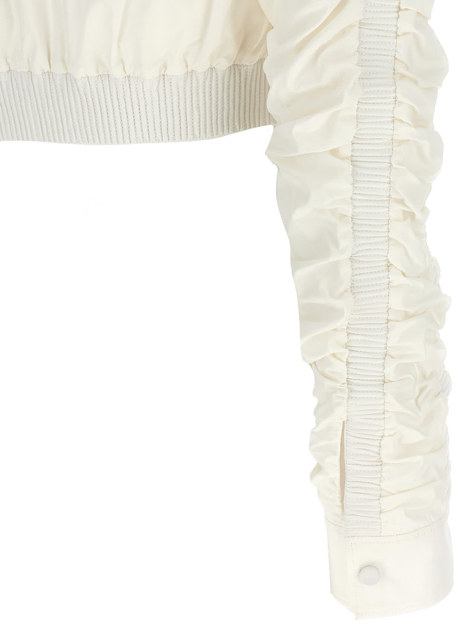 Giovanni Bedin Cropped Cut-out Jacket In White