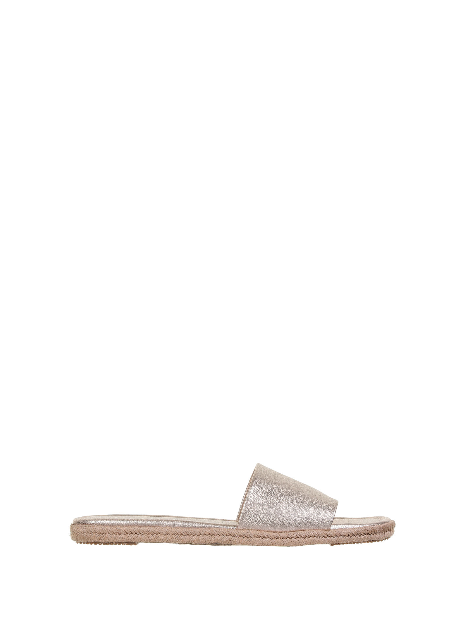 Pedro Garcia Flat Sandals In Laminated Leather
