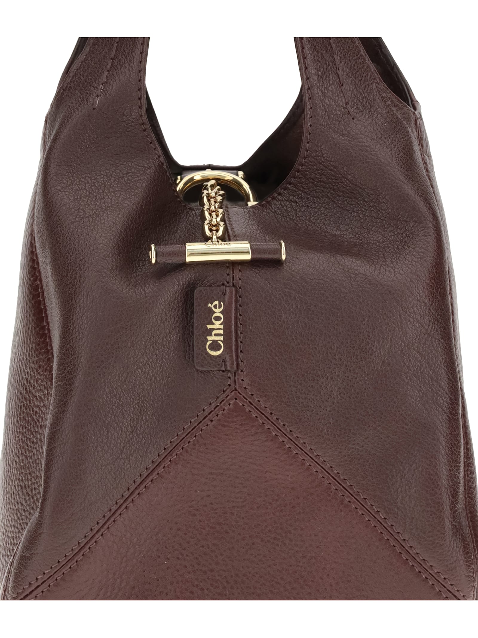 Chloé Small Balloon Shoulder Bag In Brown