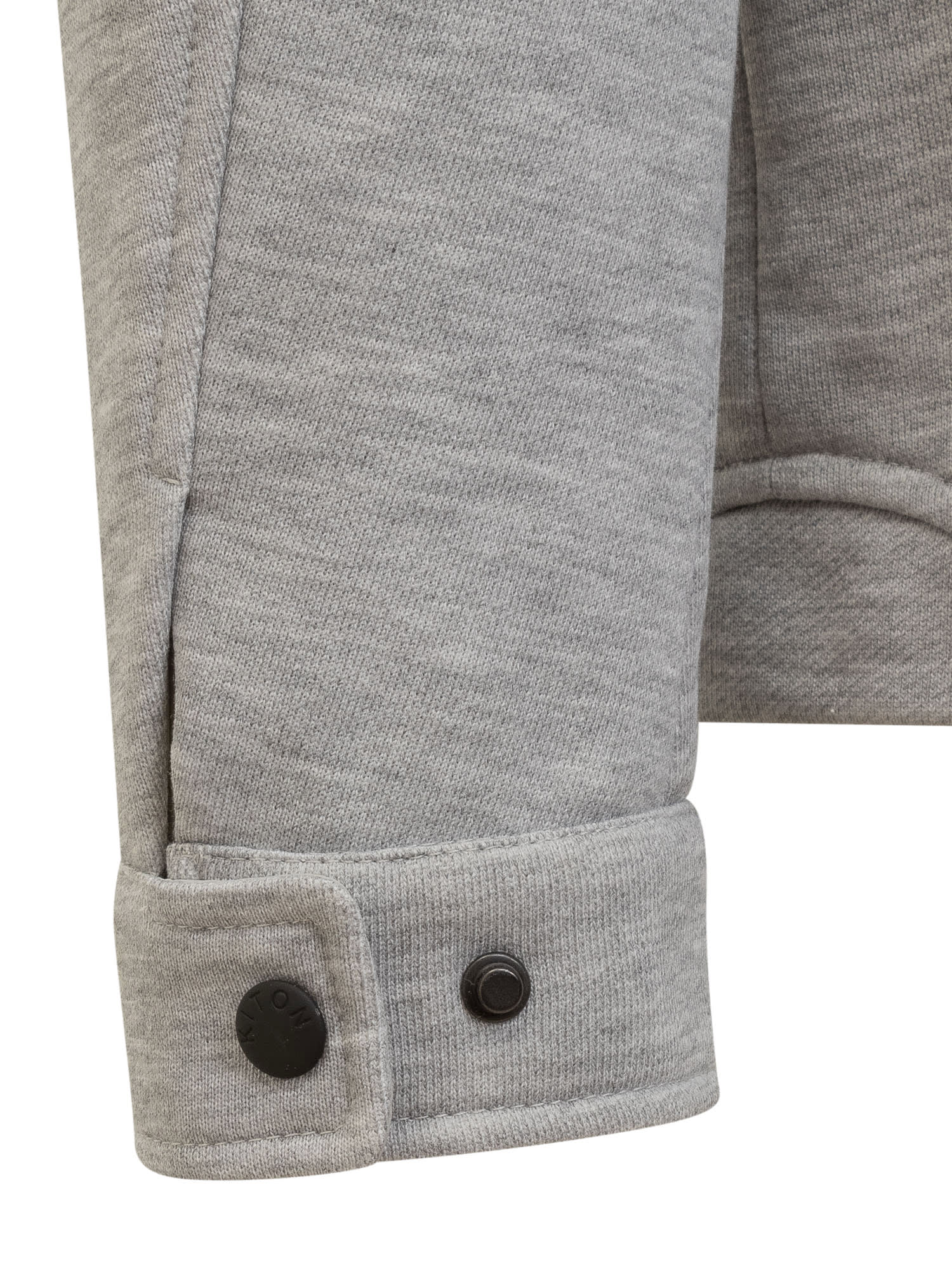 Shop Kiton Jacket In Grey