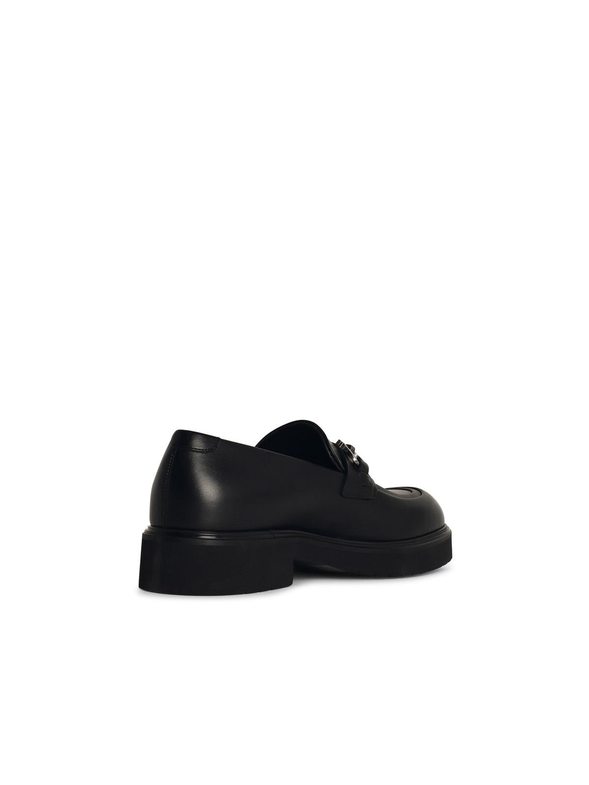 Shop Ferragamo Fiorello Black Leather Loafers