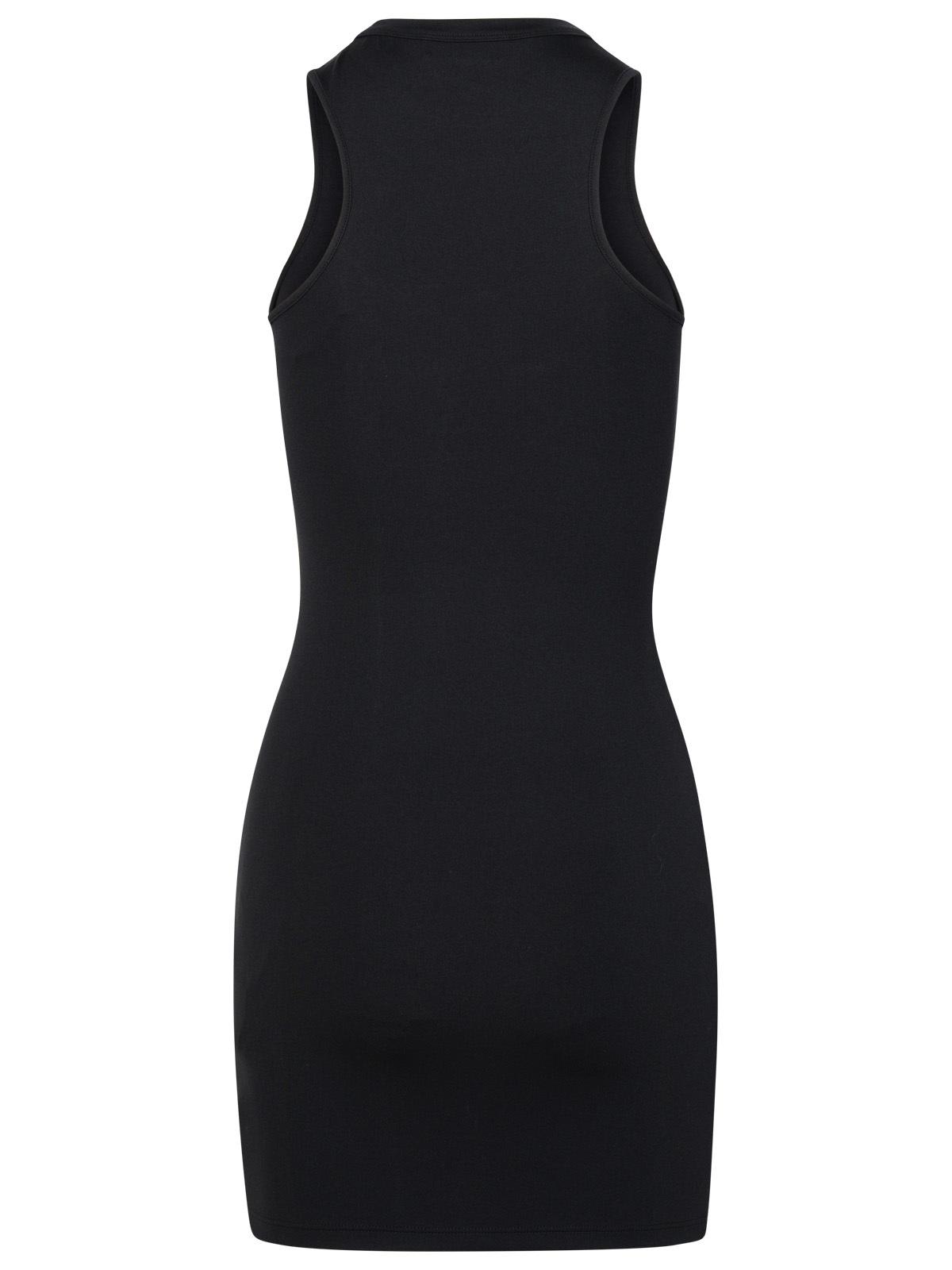 Shop Off-white Rowing Black Polyamide Dress