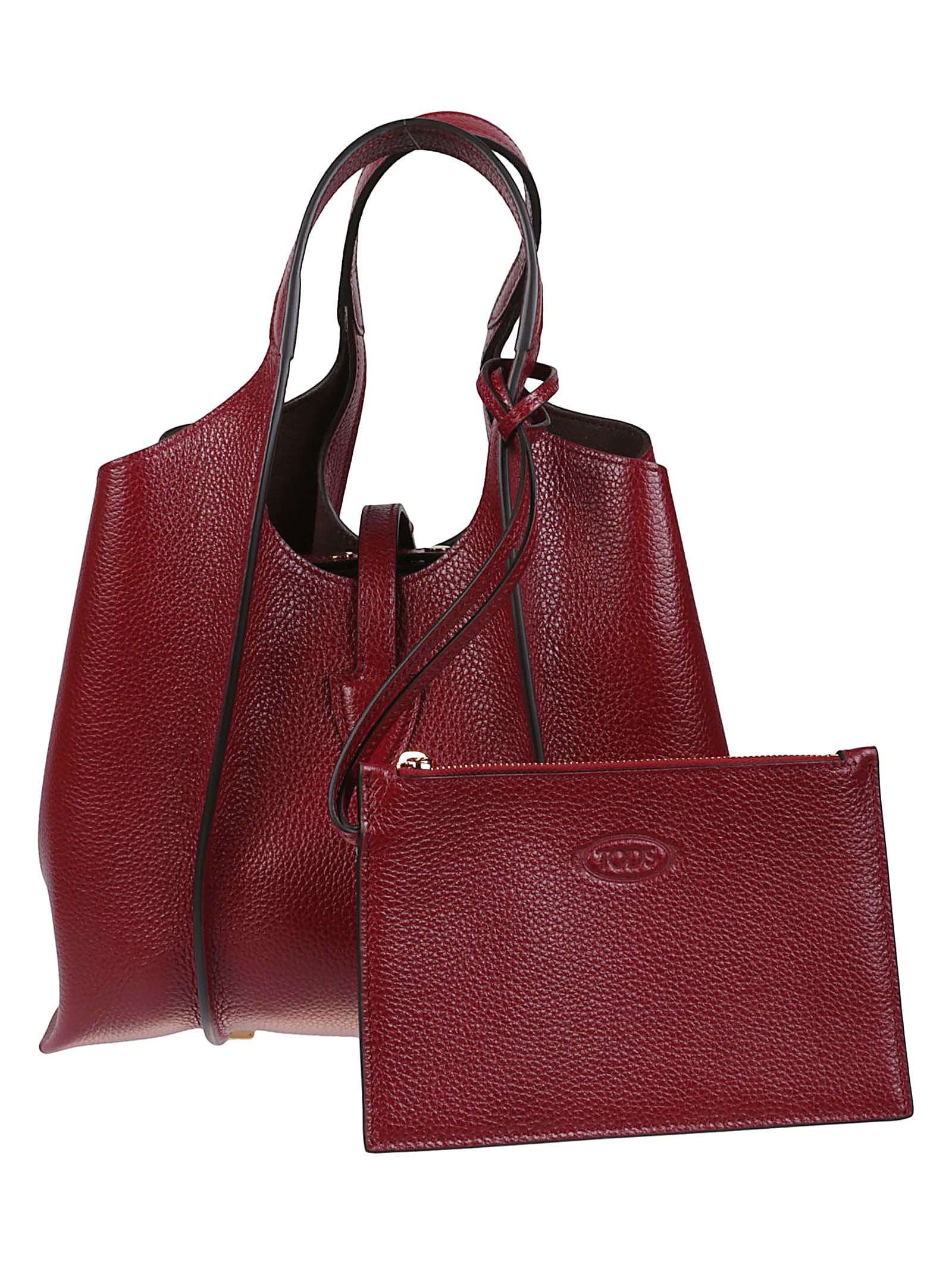 Tod's Tsb Shopping Pend. T Mini Handbags Bordeaux