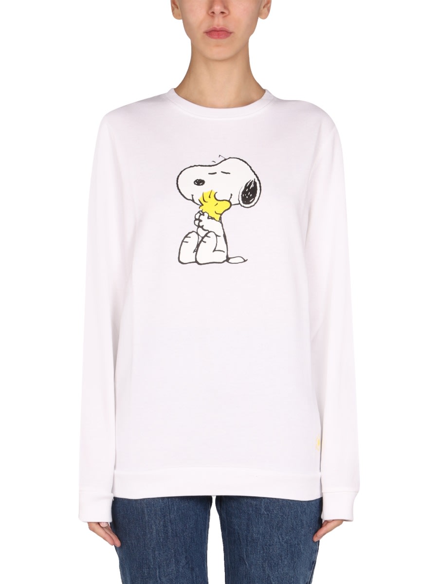 Shop Moa Master Of Arts Snoopy Sweatshirt In White