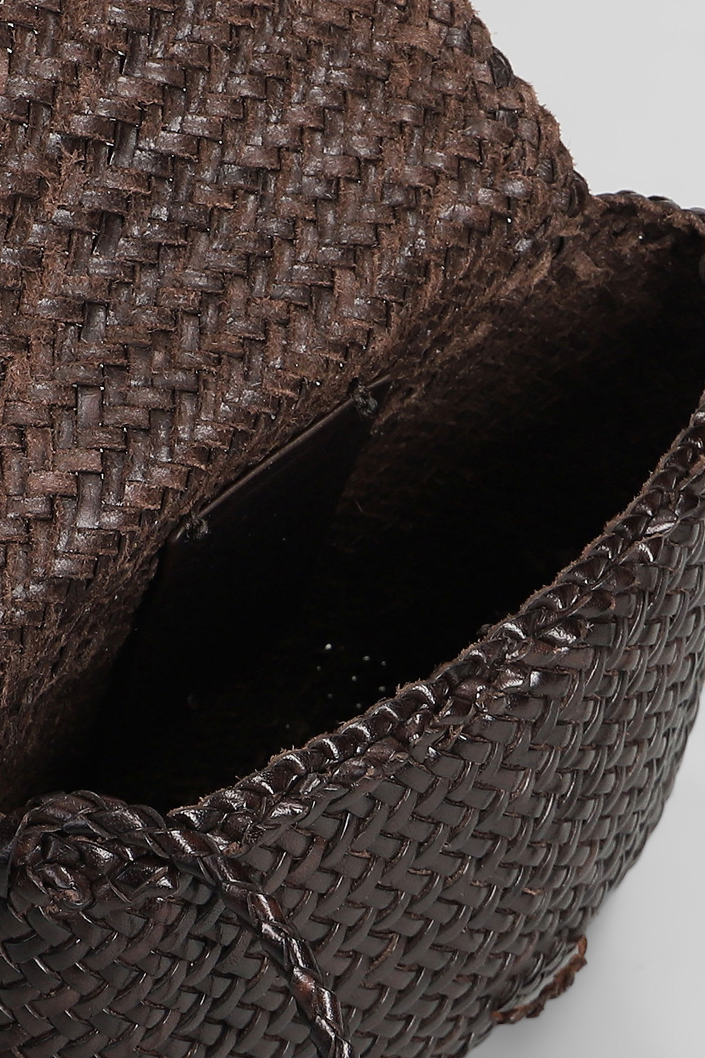 Dragon Diffusion Mini City Bag Shoulder Bag In Brown Leather In Black