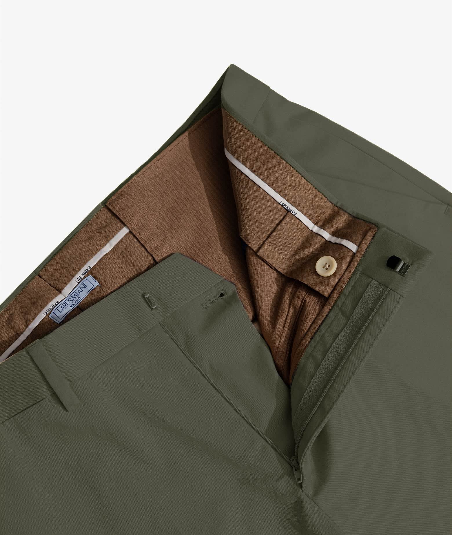 Shop Larusmiani Chino Sport Trousers Pants In Olive