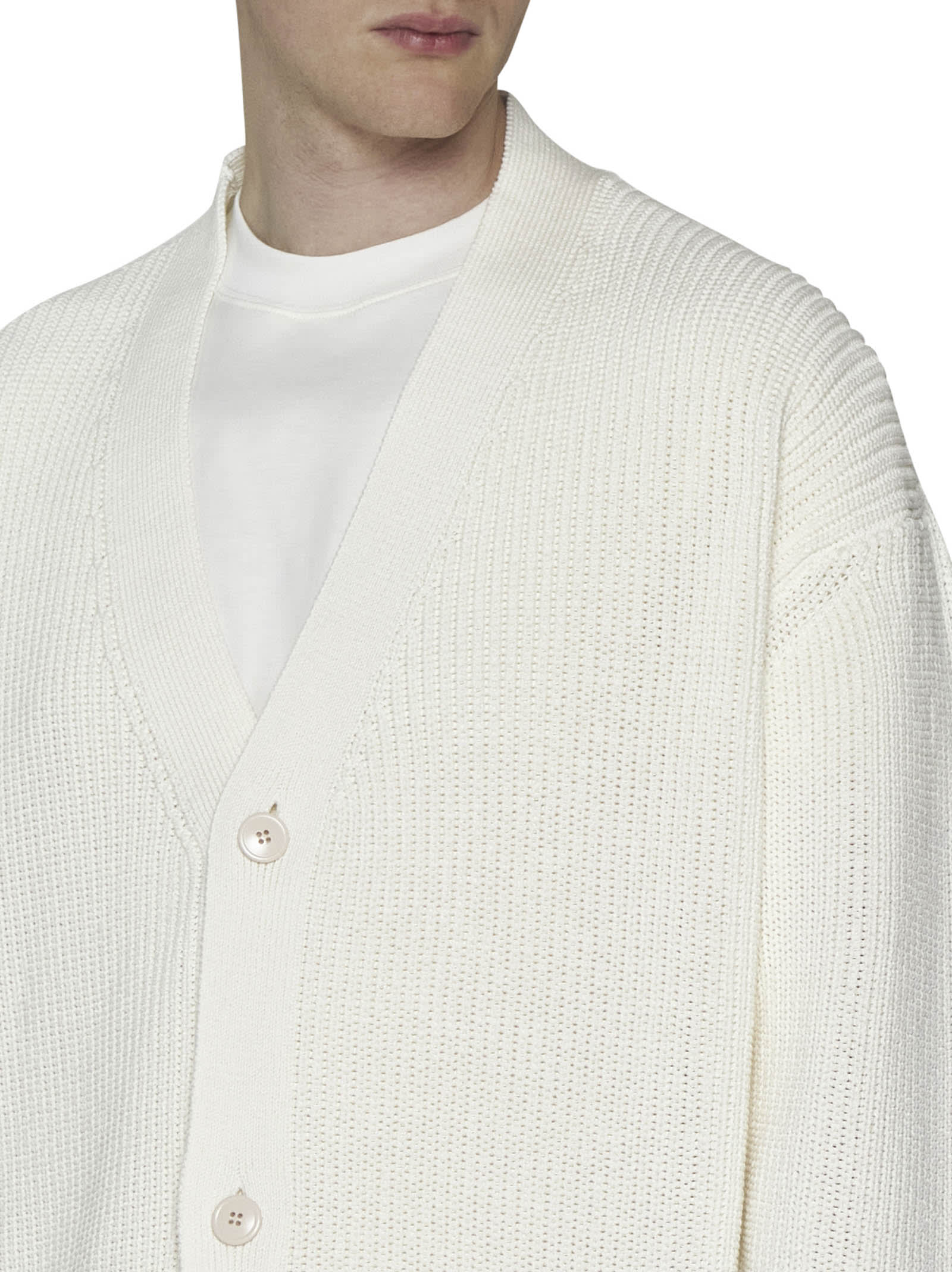 Shop Lardini Sweater In White