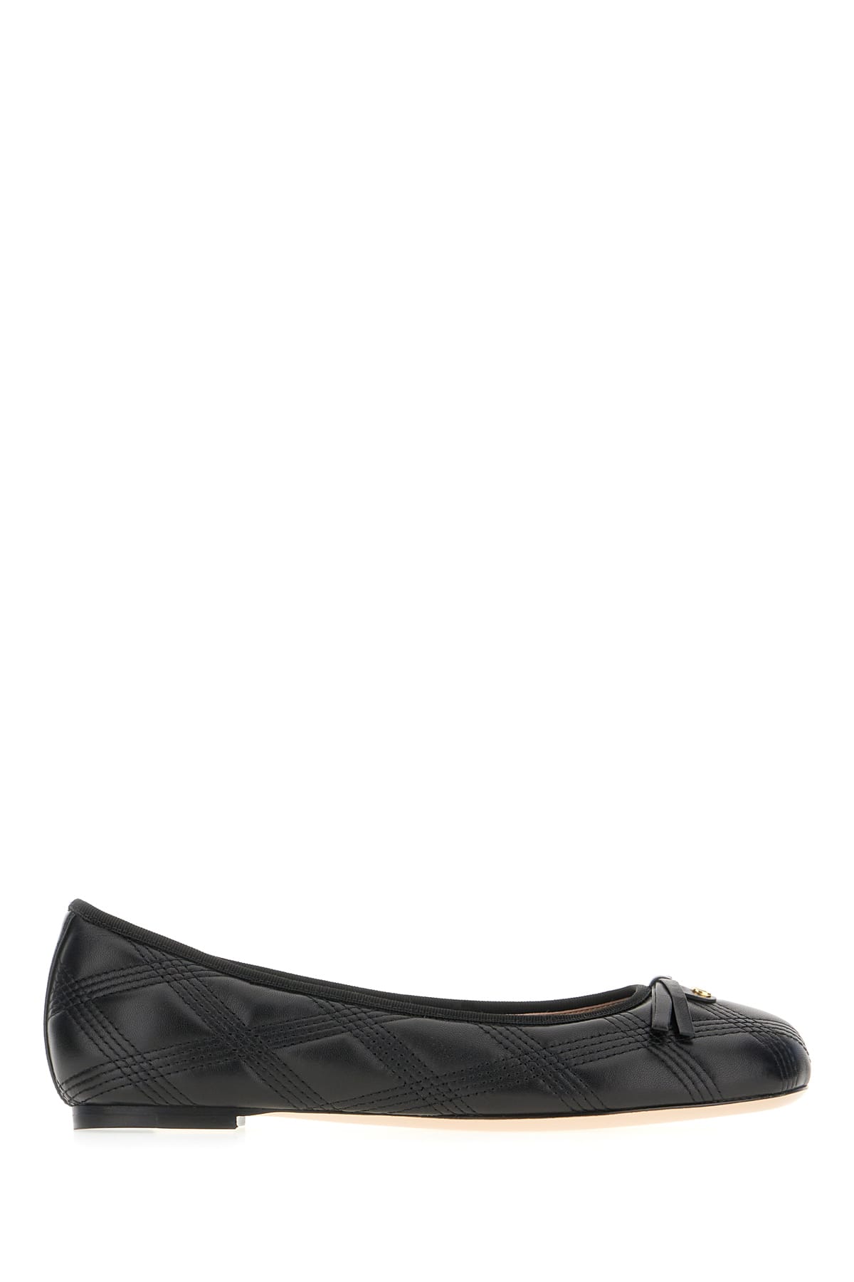 Valentino Garavani Quiltie Ballerina 67 In Quilted Nappa Leather Woman Black 37 In Black