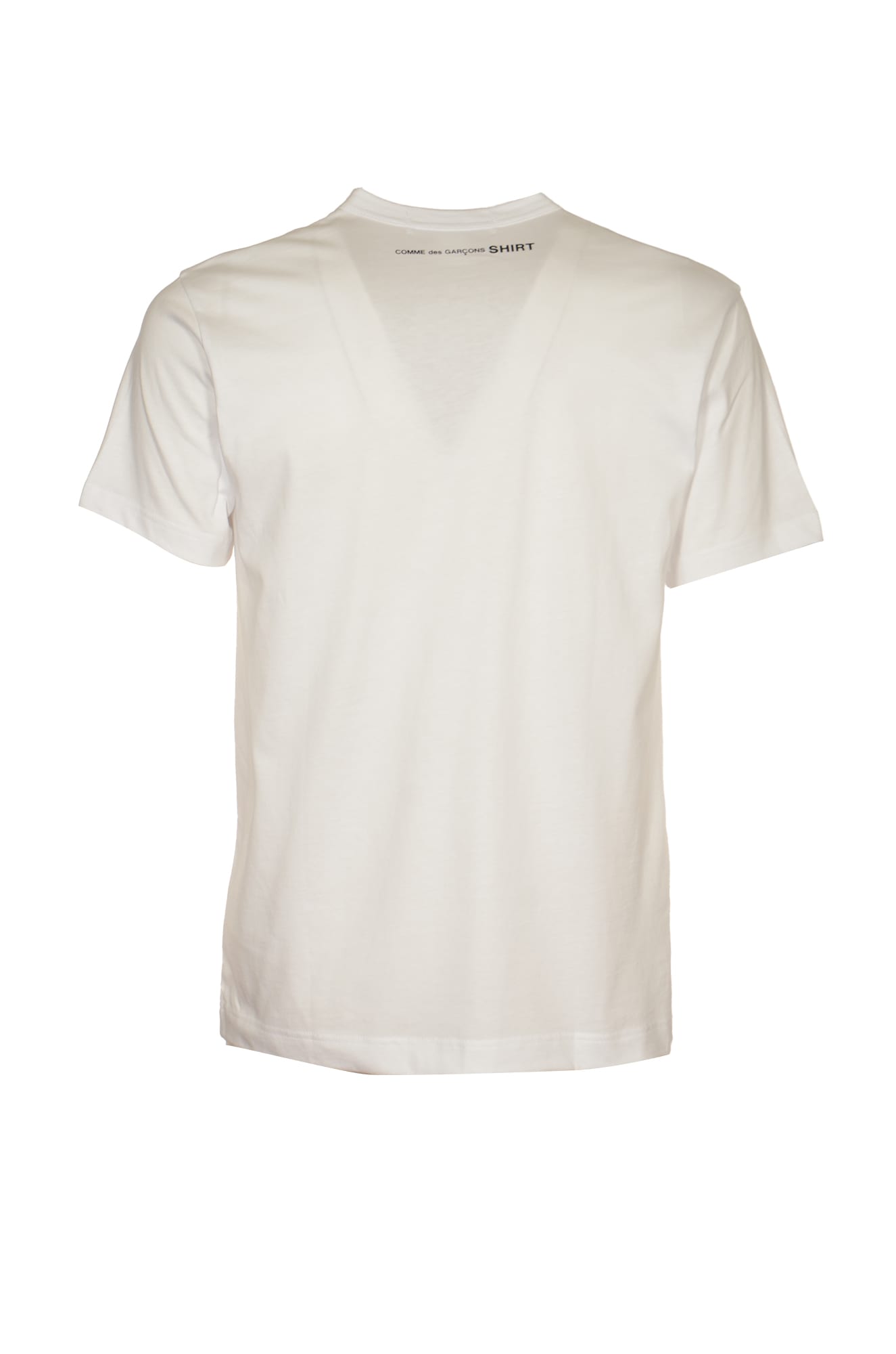 Shop Comme Des Garçons Regular Plain Logo T-shirt In White
