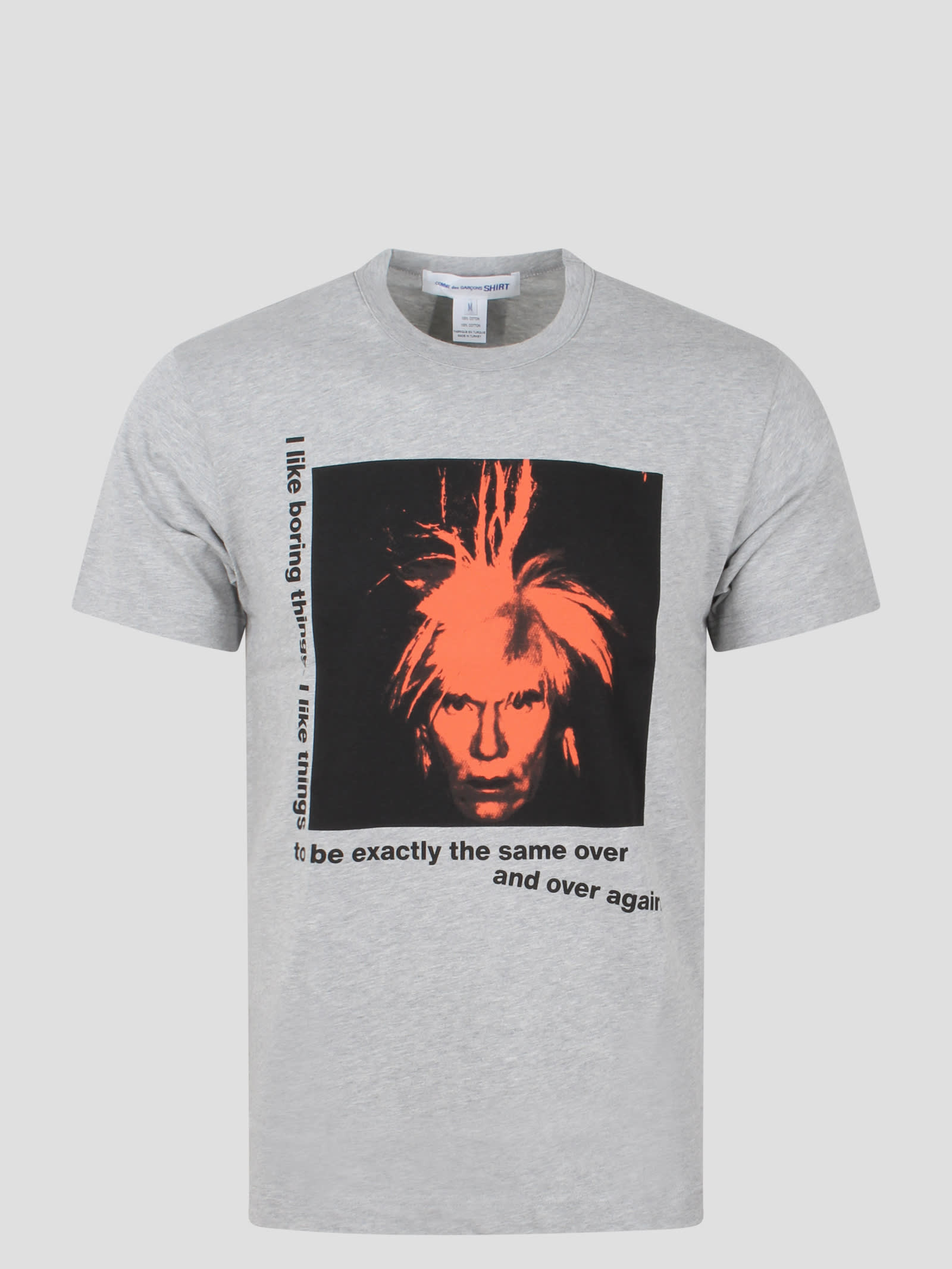 Shop Comme Des Garçons Shirt Andy Warhol T-shirt In Grey