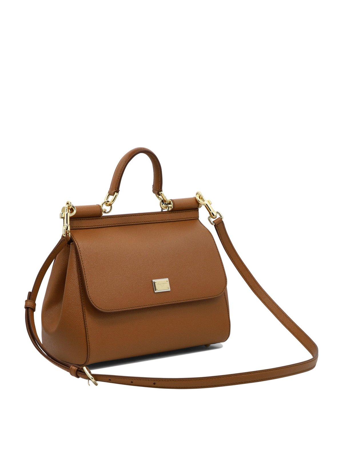 Medium Sicily Bag - Caramello