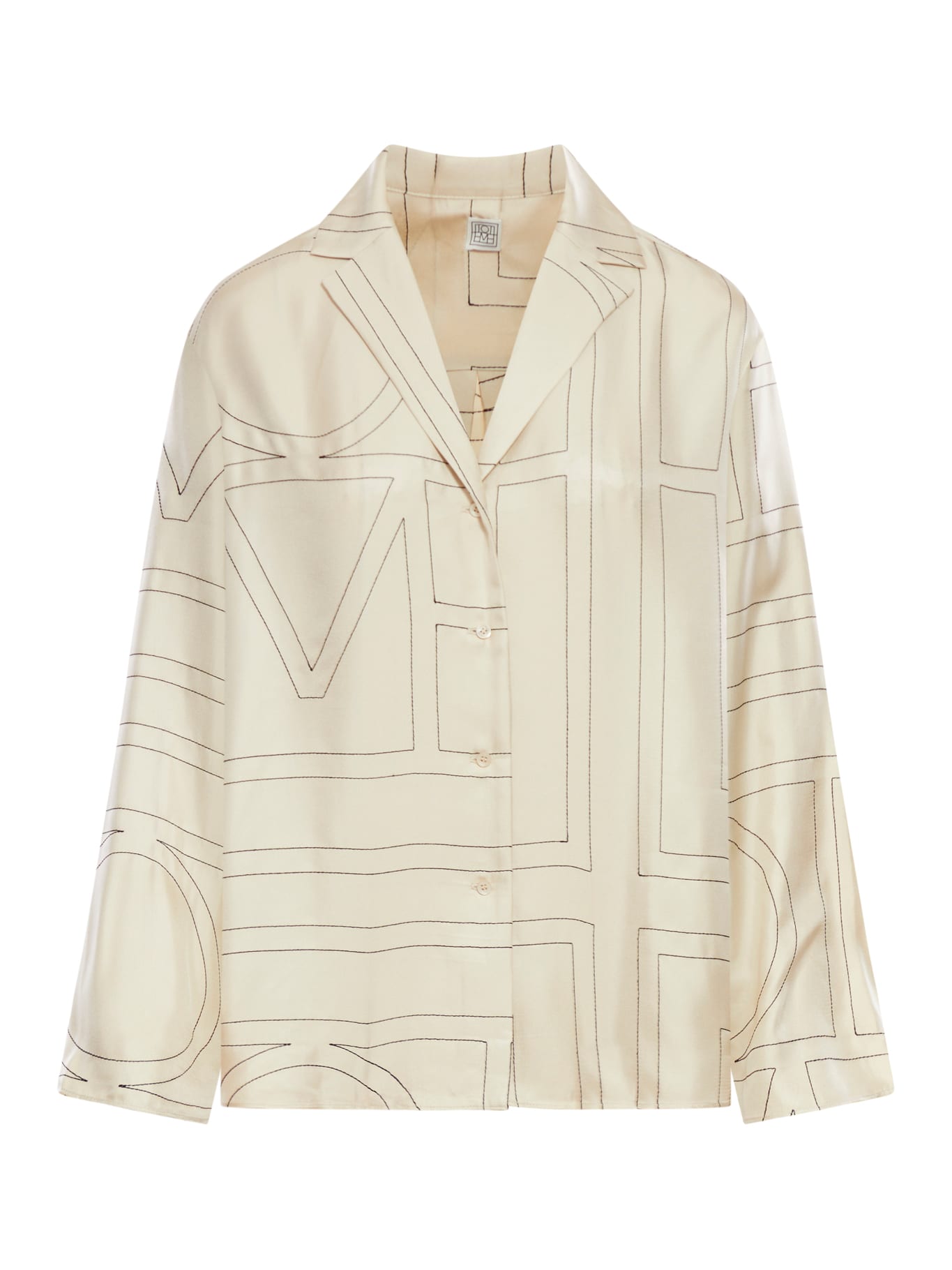 Totême Silk Shirt With Monogram