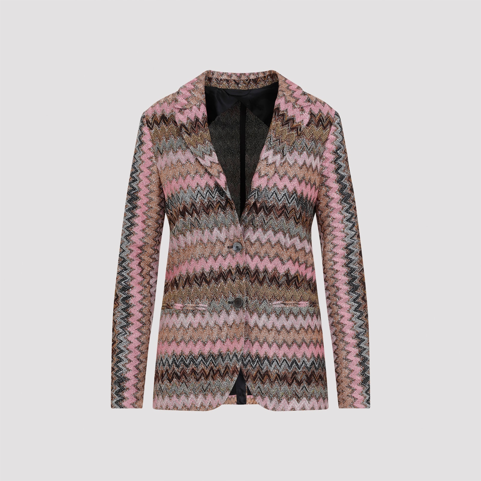 Shop Missoni Viscose Blazer In L Multicspacdye