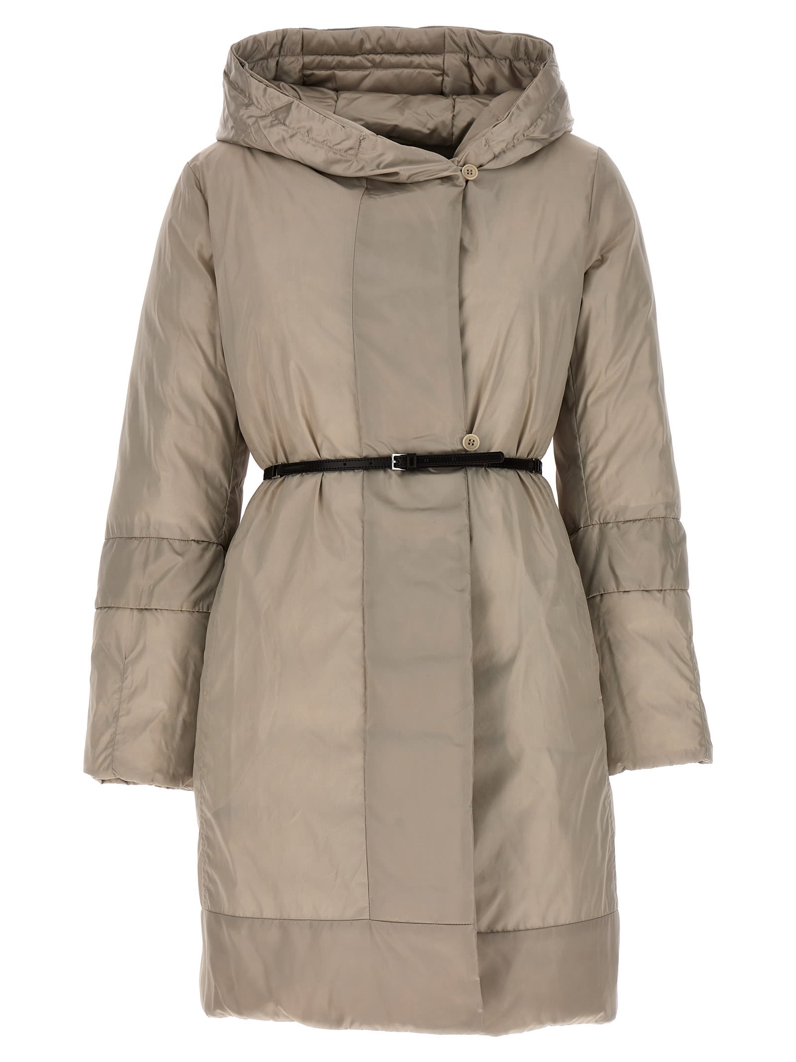 Max Mara The Cube Novef Reversible Down Jacket In Neutral