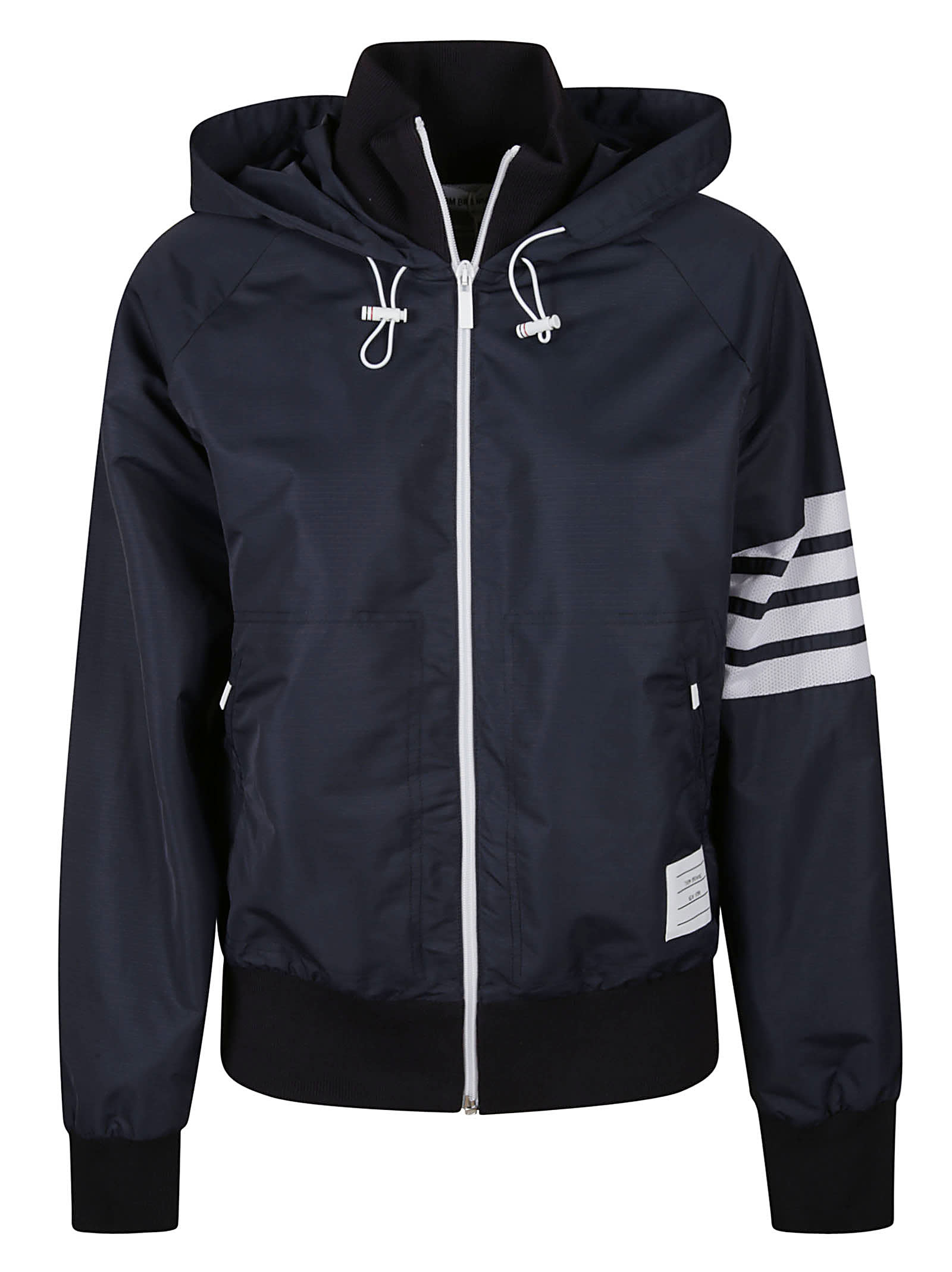 Thom Browne Full-zip Hooded Varsity Jacket