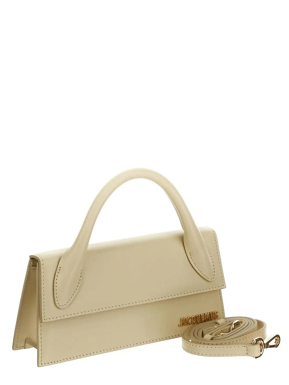 Shop Jacquemus Le Chiquito Long Bag In Ivory