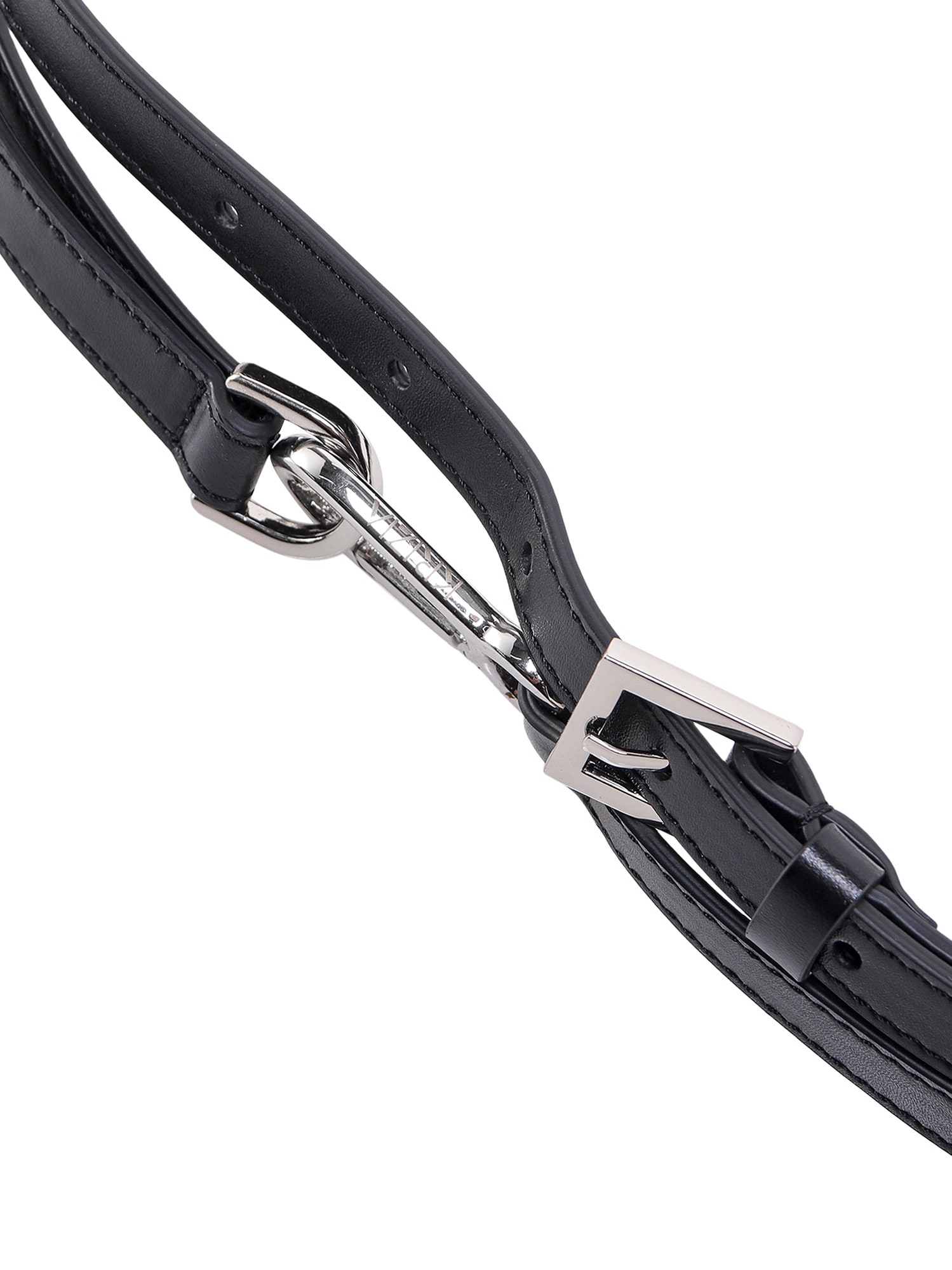 Louis Vuitton 16mm Black Silver Epi Leather Adjustable Strap