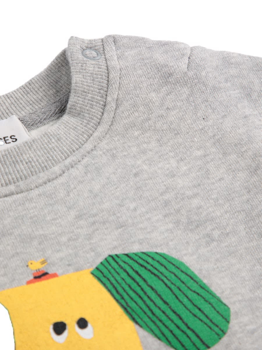 Bobo Choses Happy Dog Sweatshirt In Grey