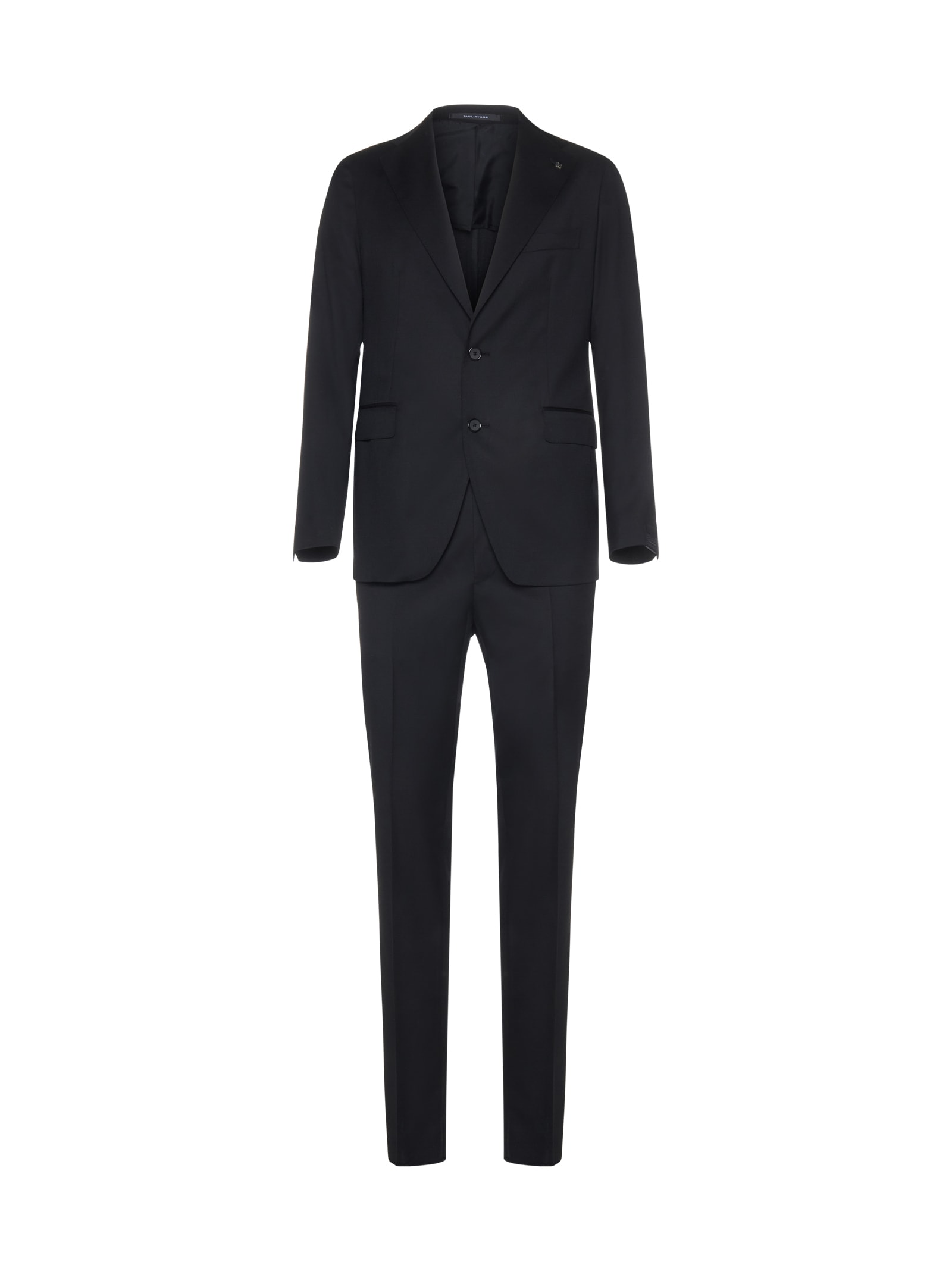 Shop Tagliatore Suit In Black