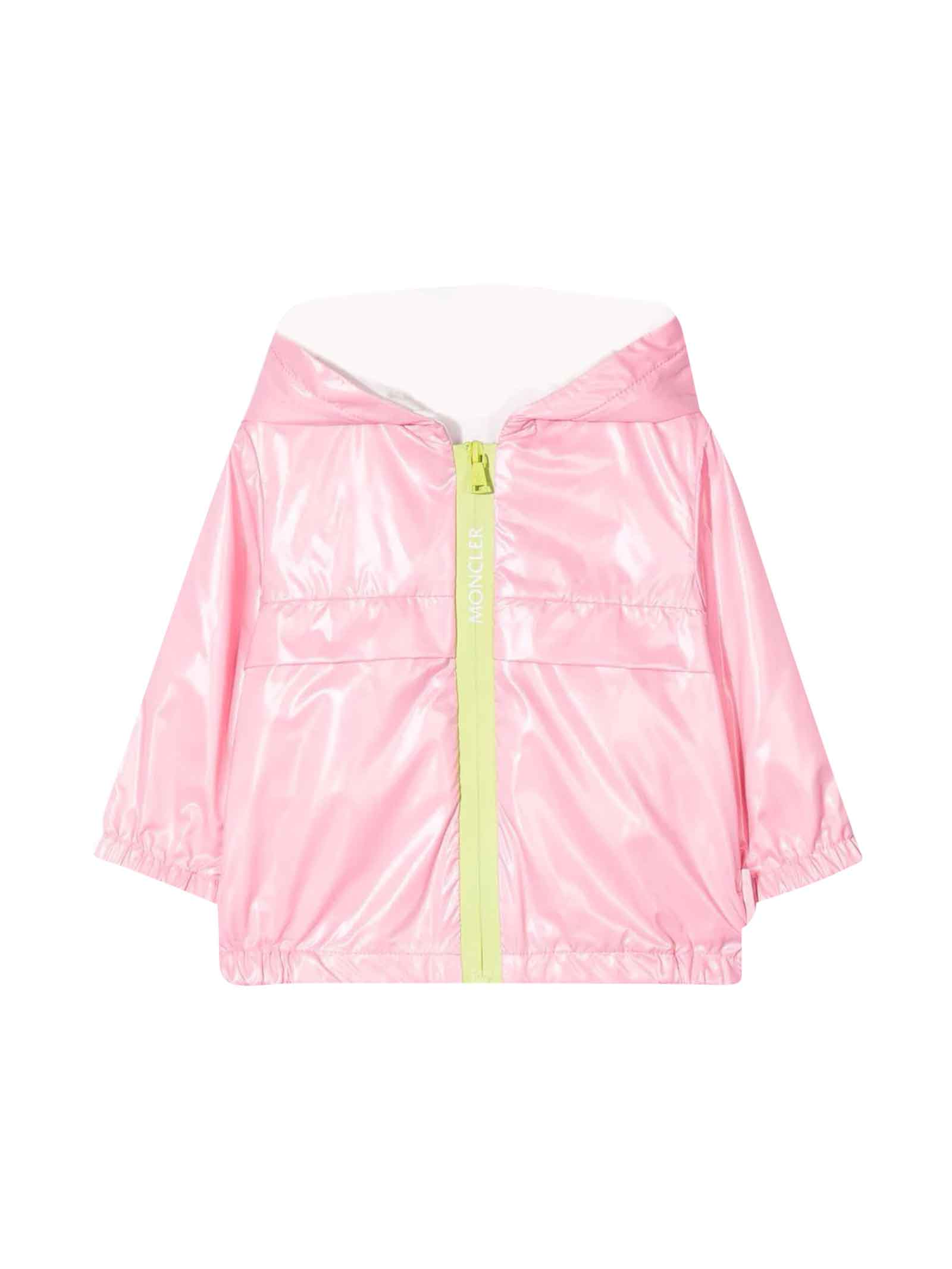 Pink Jacket Baby Girl Moncler Enfant