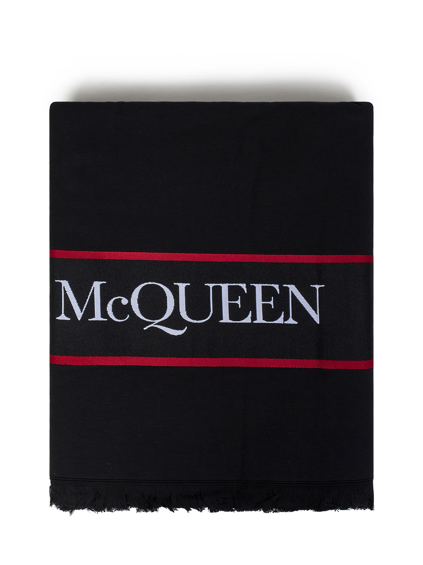 Alexander Mcqueen Towel In Black
