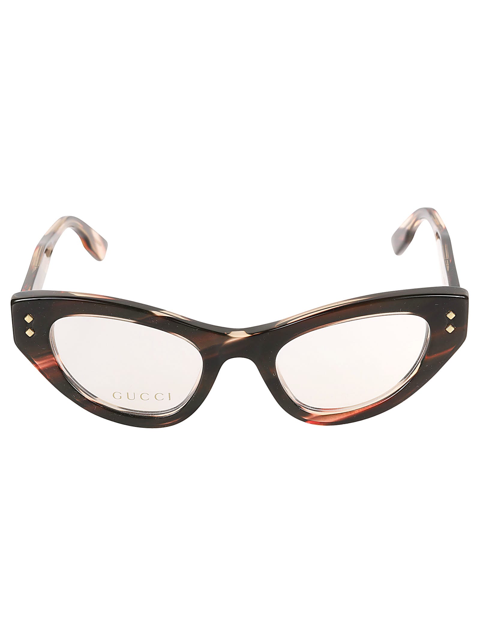 Cat-eye Logo Sided Glasses