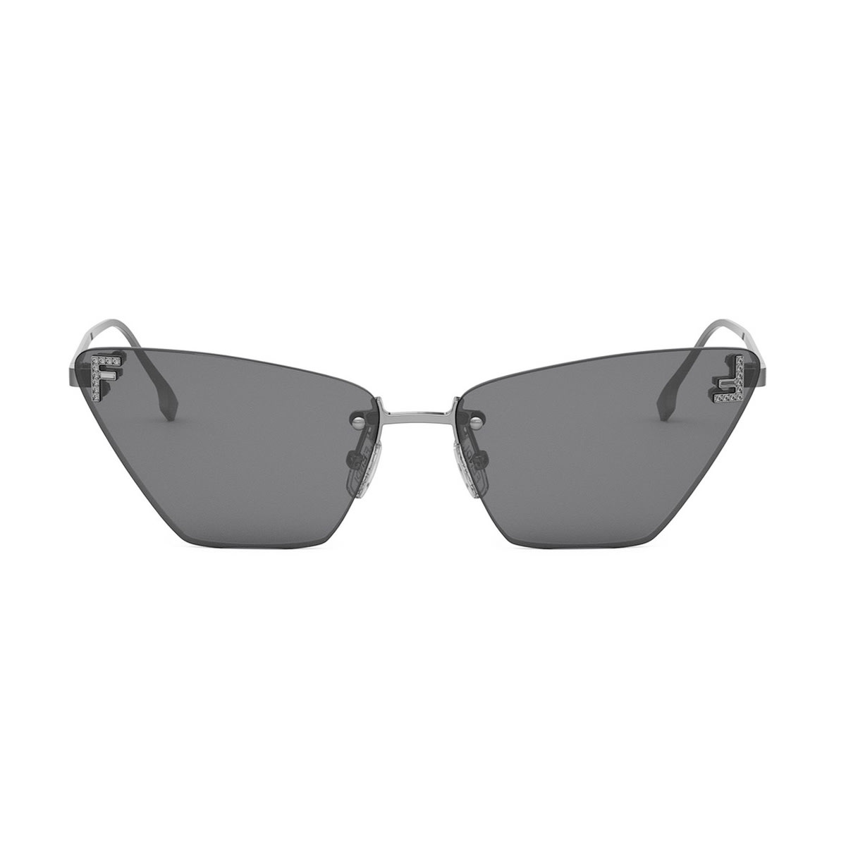 Fendi Fe4160us Fendi First Crystal 14a Argento Sunglasses