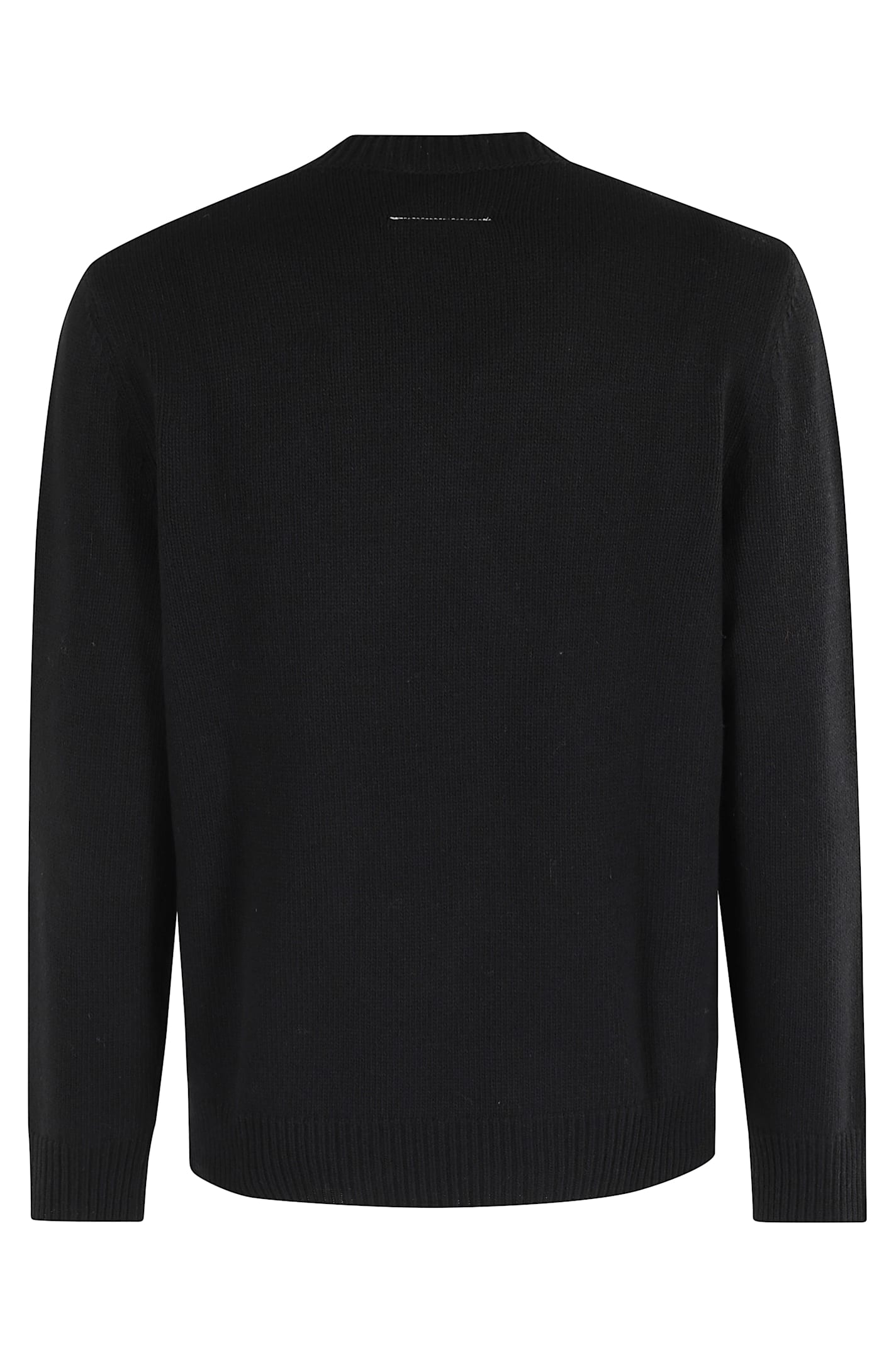 Mm6 Maison Margiela Mm6 By Maison Margiela Long Sleeve Crewneck Sweater In Black