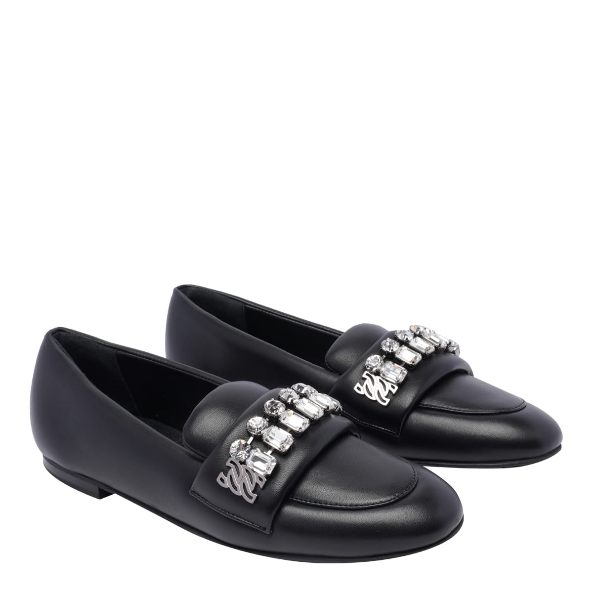 Shop Casadei Slippers In Black