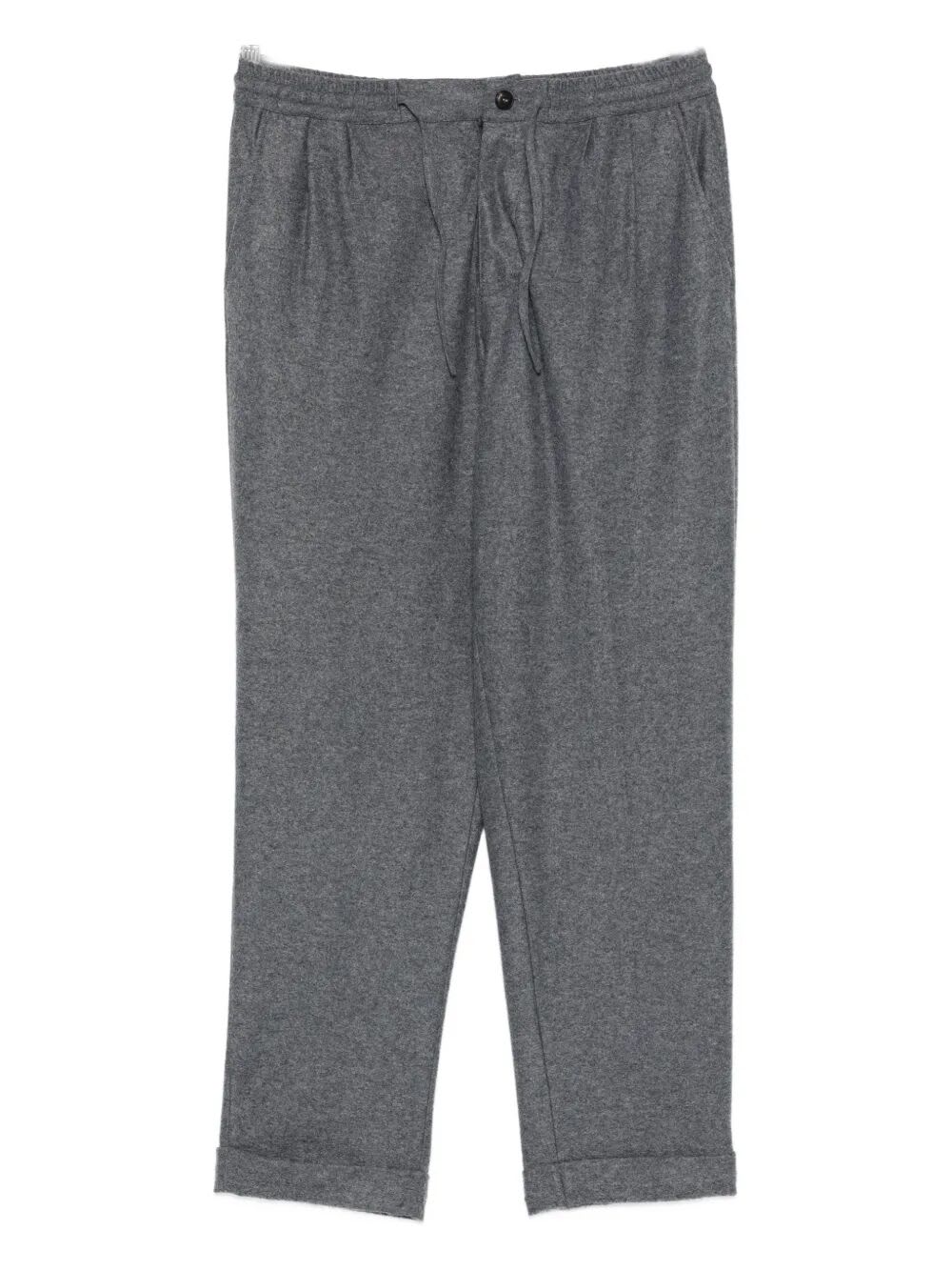 Fedeli Harvard Drawstring Cuffed Trousers In Gray