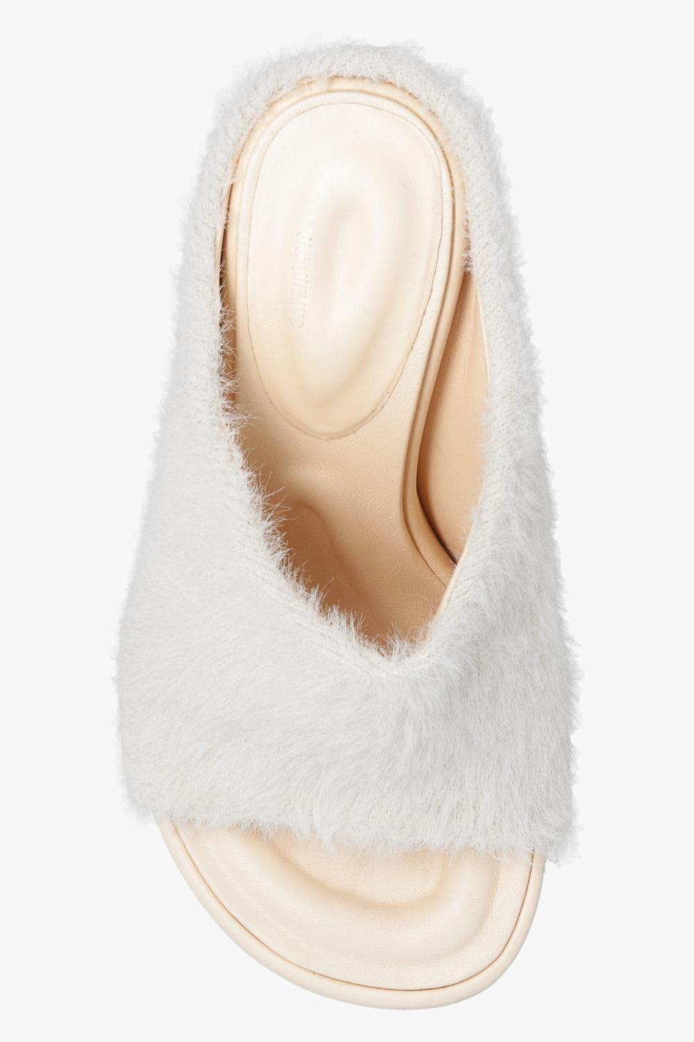Shop Jacquemus Nuvola Heeled Mules In White