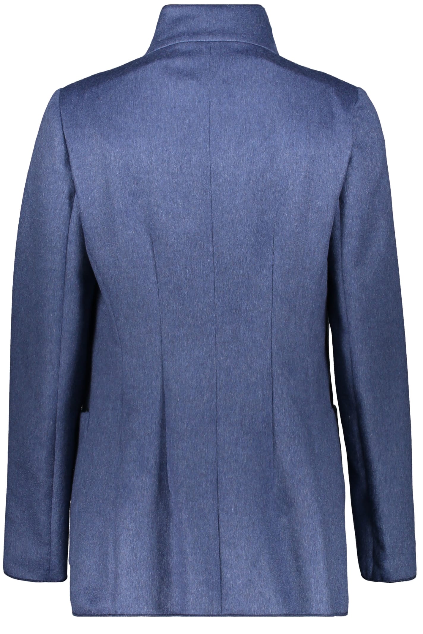 Agnona Cashmere Jacket In Blue