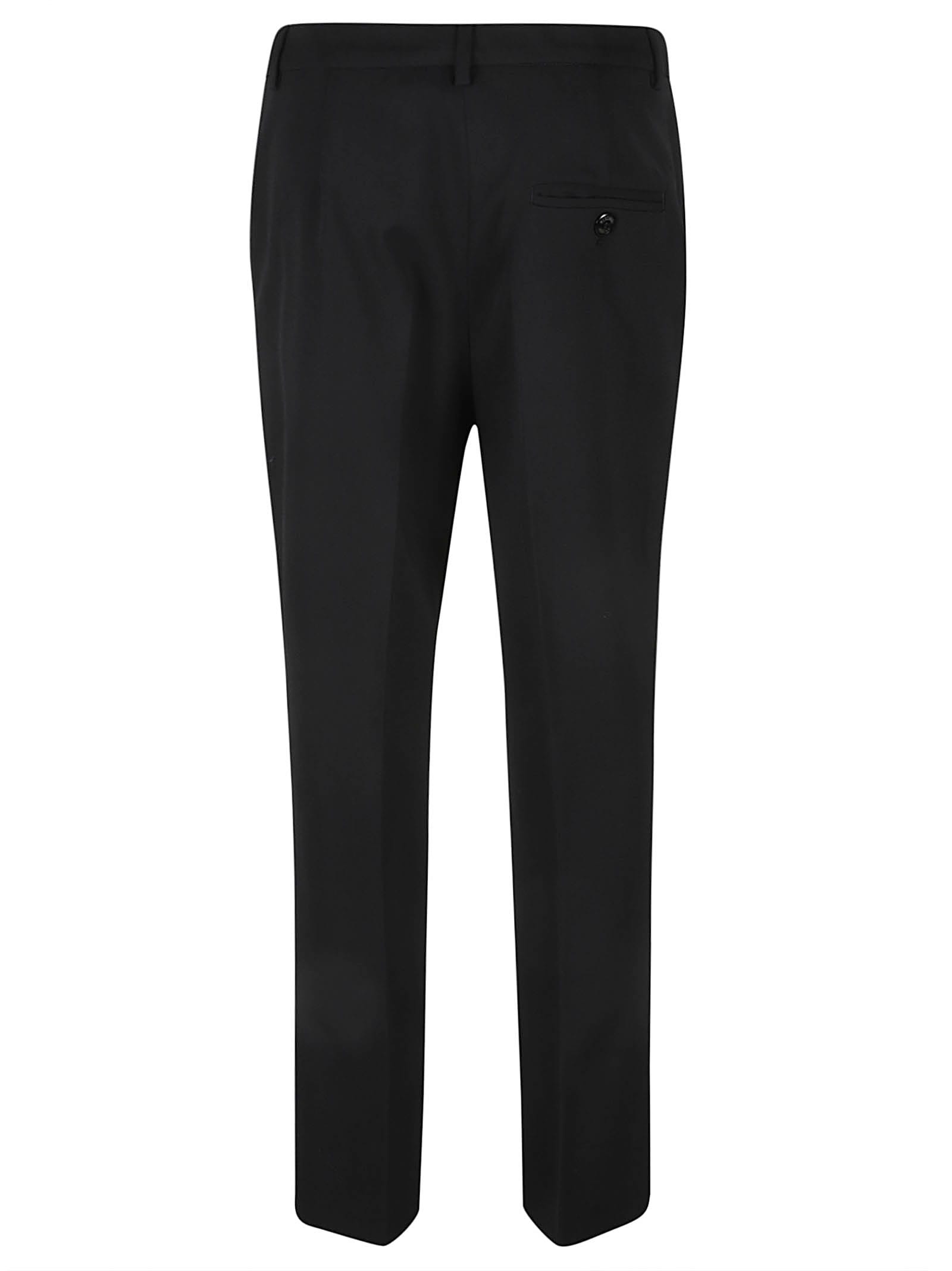 Shop M05ch1n0 Jeans Concealed Trousers In Black