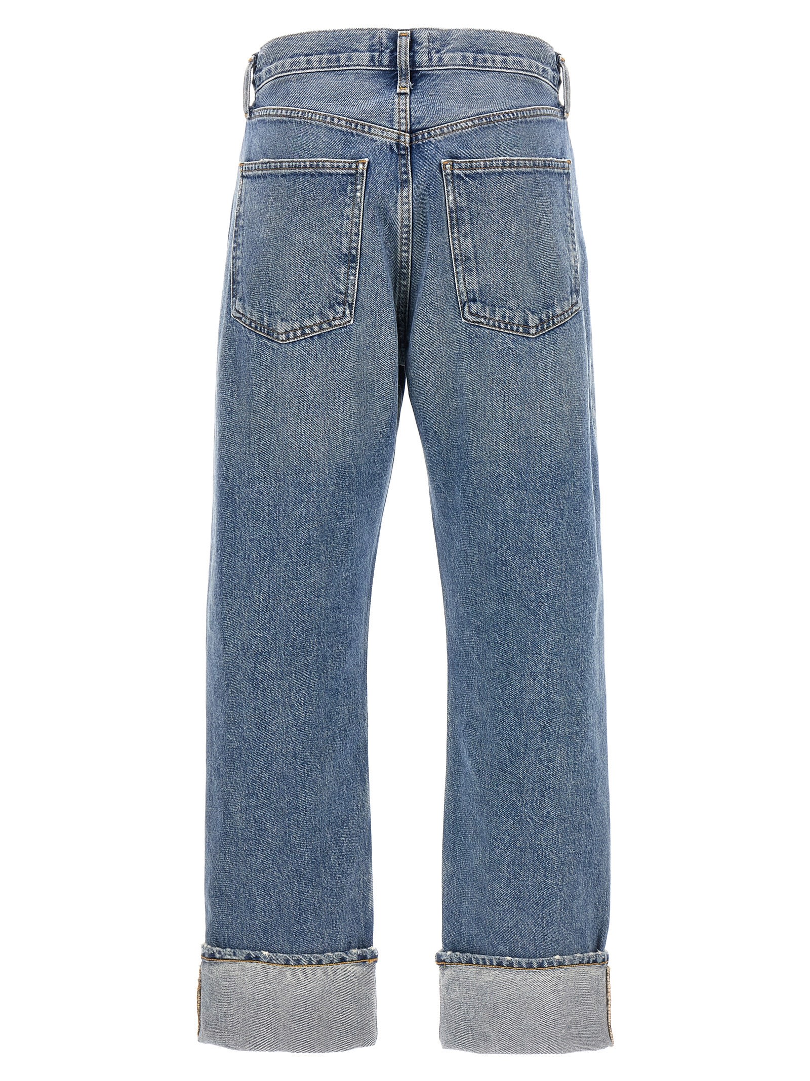 Shop Agolde Fran Jeans In Blue