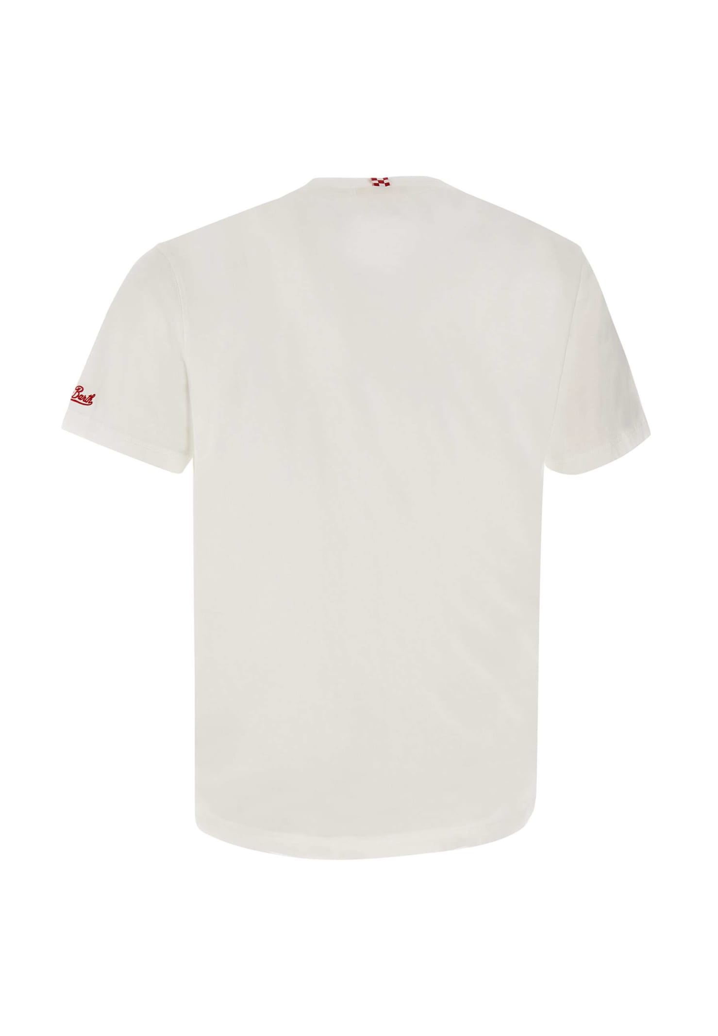 Shop Mc2 Saint Barth Special Summer Organic Cotton T-shirt In White