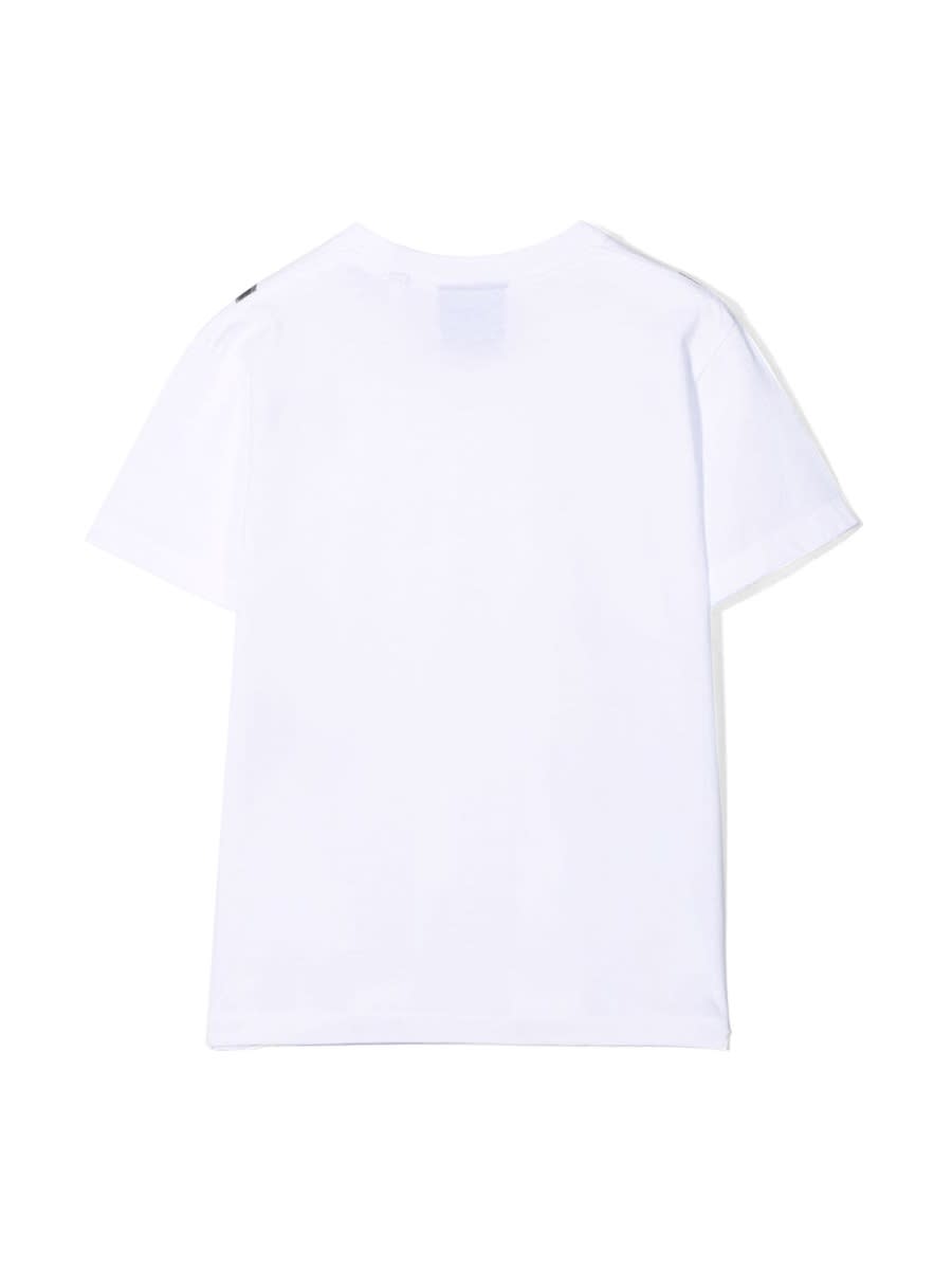 Marcelo Burlon County Of Milan T-shirt In Jersey Di Cotone Con Stampa In White