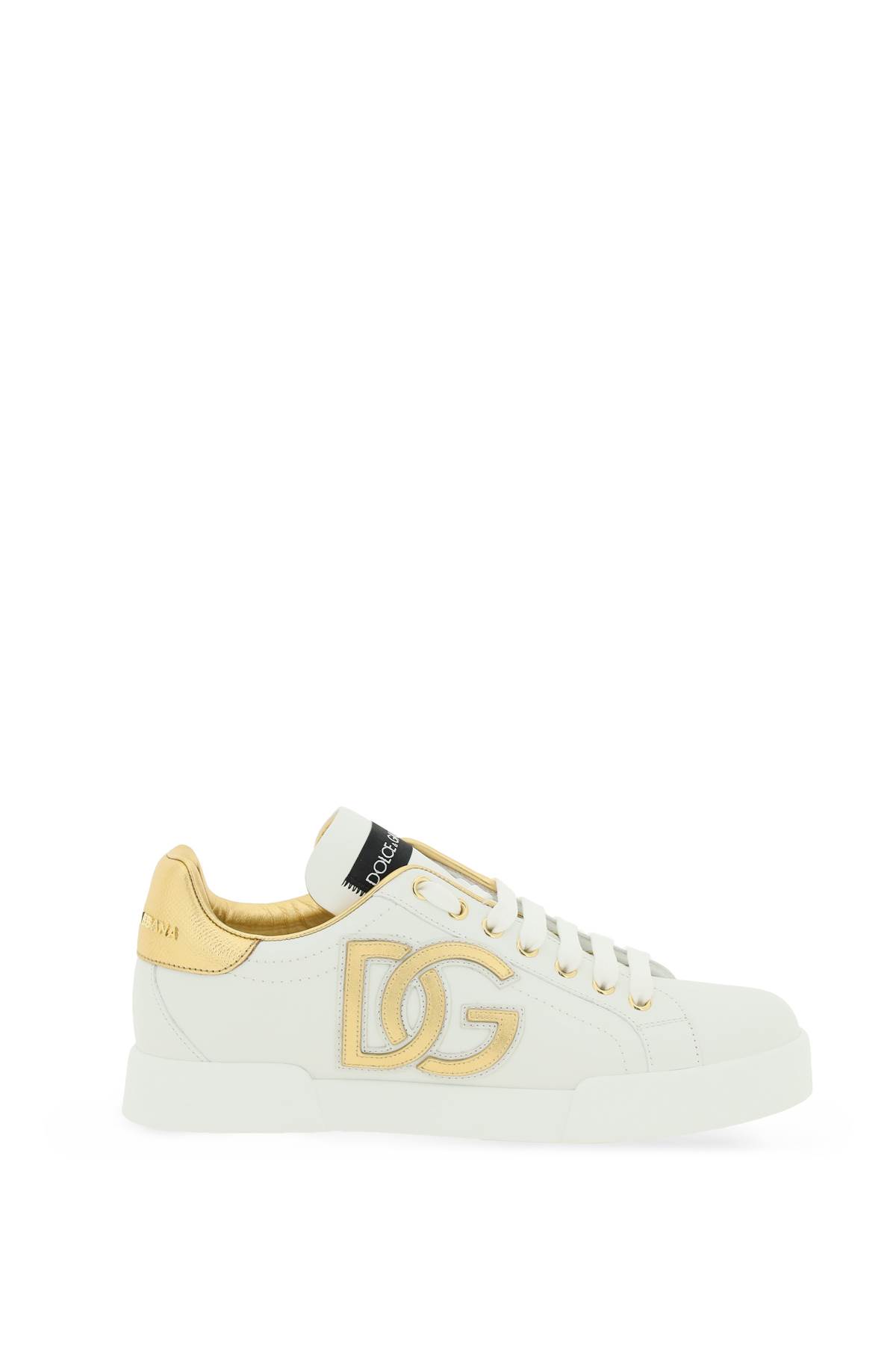 Shop Dolce & Gabbana Logoed Portofino Sneakers In White