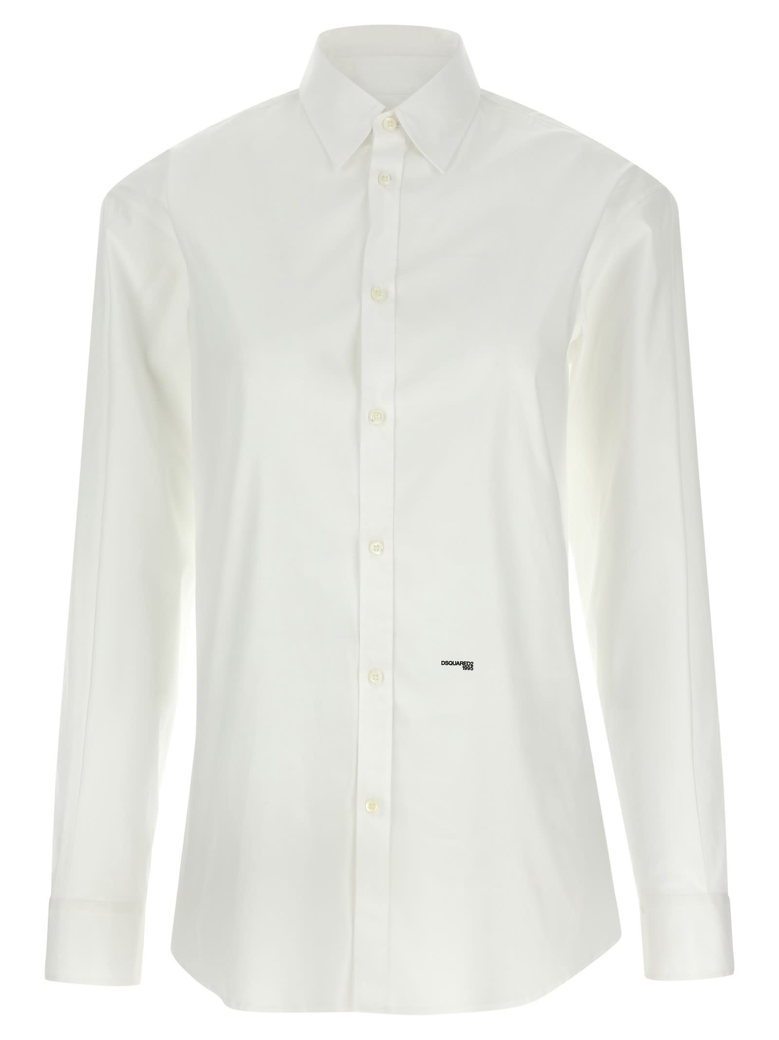 Dsquared2 Better Collaboration Long Sleeve Shirt In White