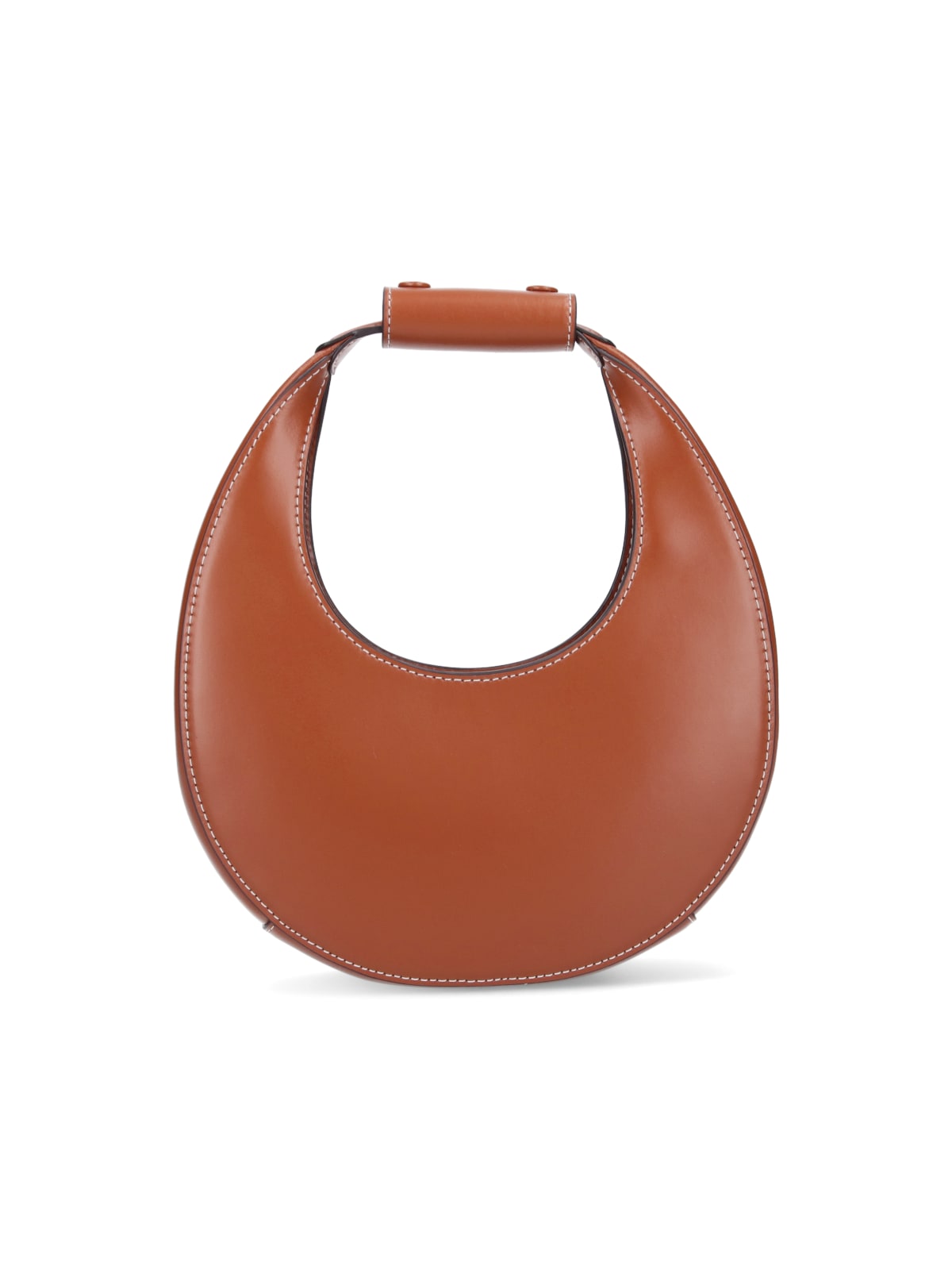 Shop Staud Moon Mini Bag In Brown