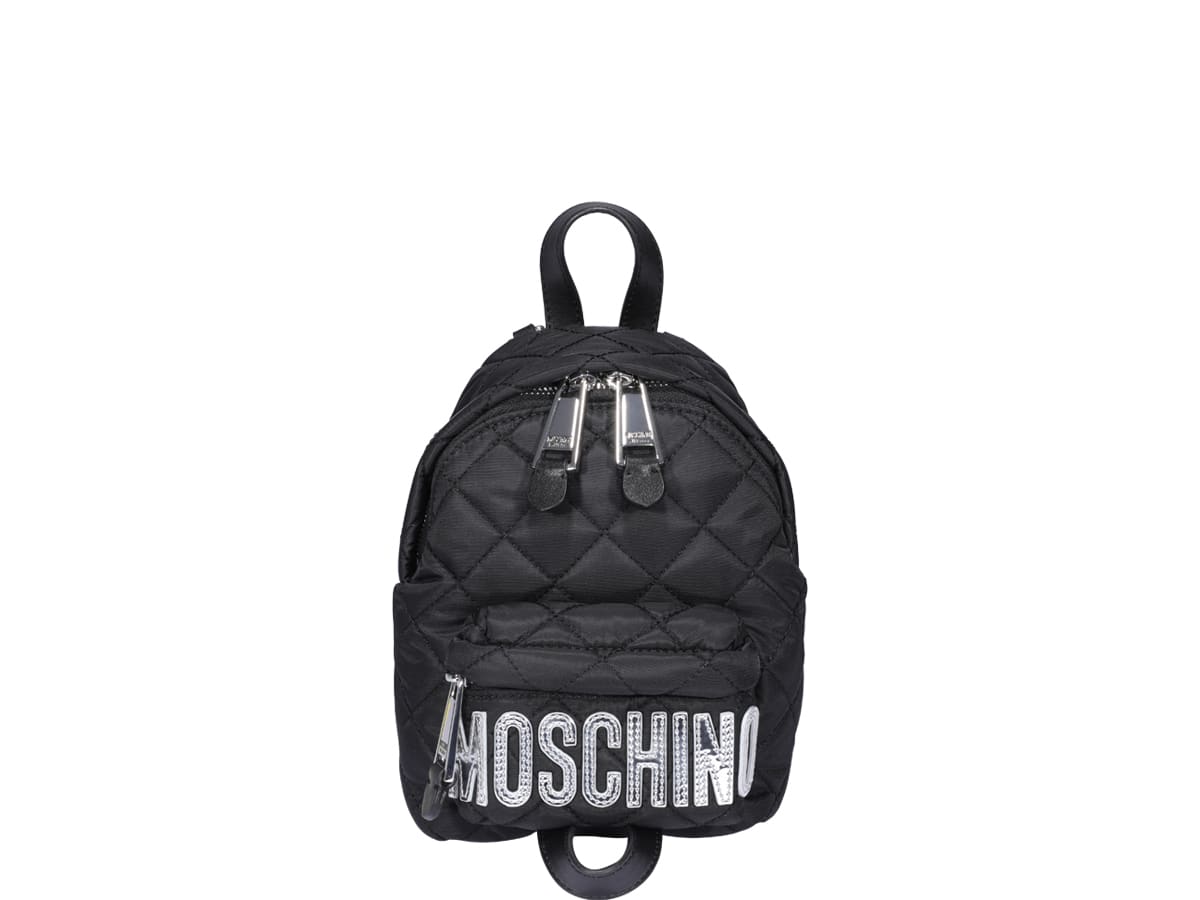 moschino mini quilted backpack