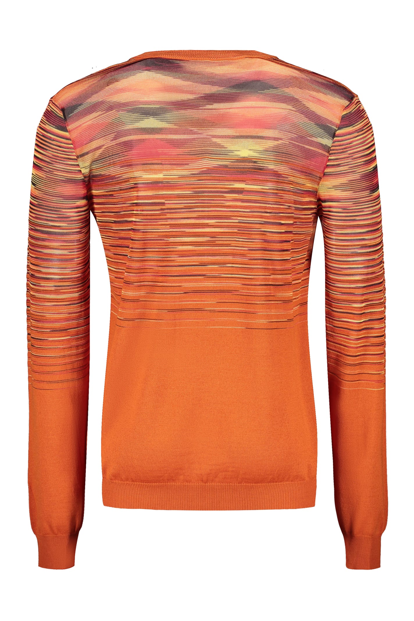 Shop Missoni Wool V-neck Sweater In Orange