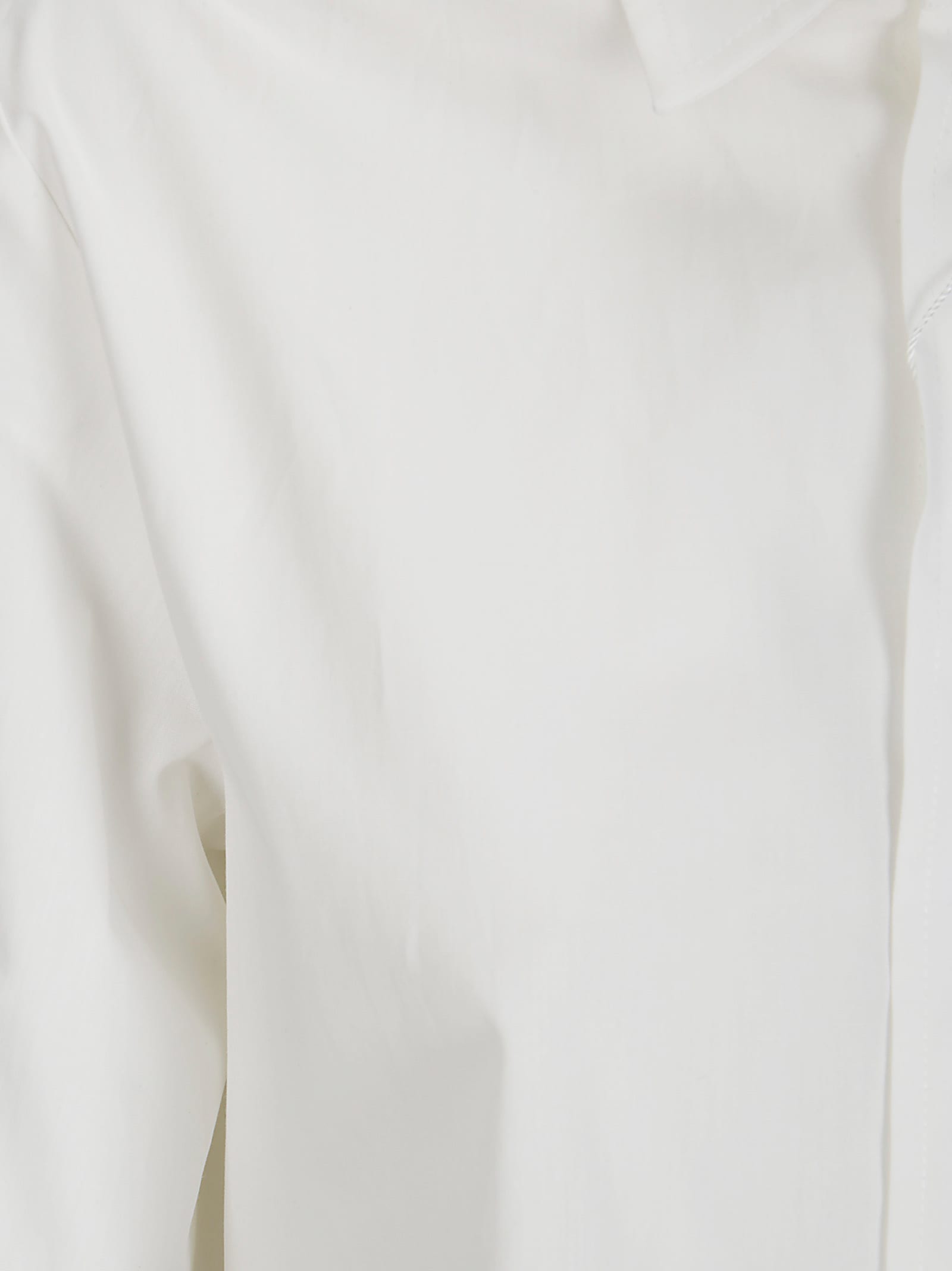 Mm6 Maison Margiela Mm6 By Maison Margiela Cropped Cotton Shirt With Front Button Closure