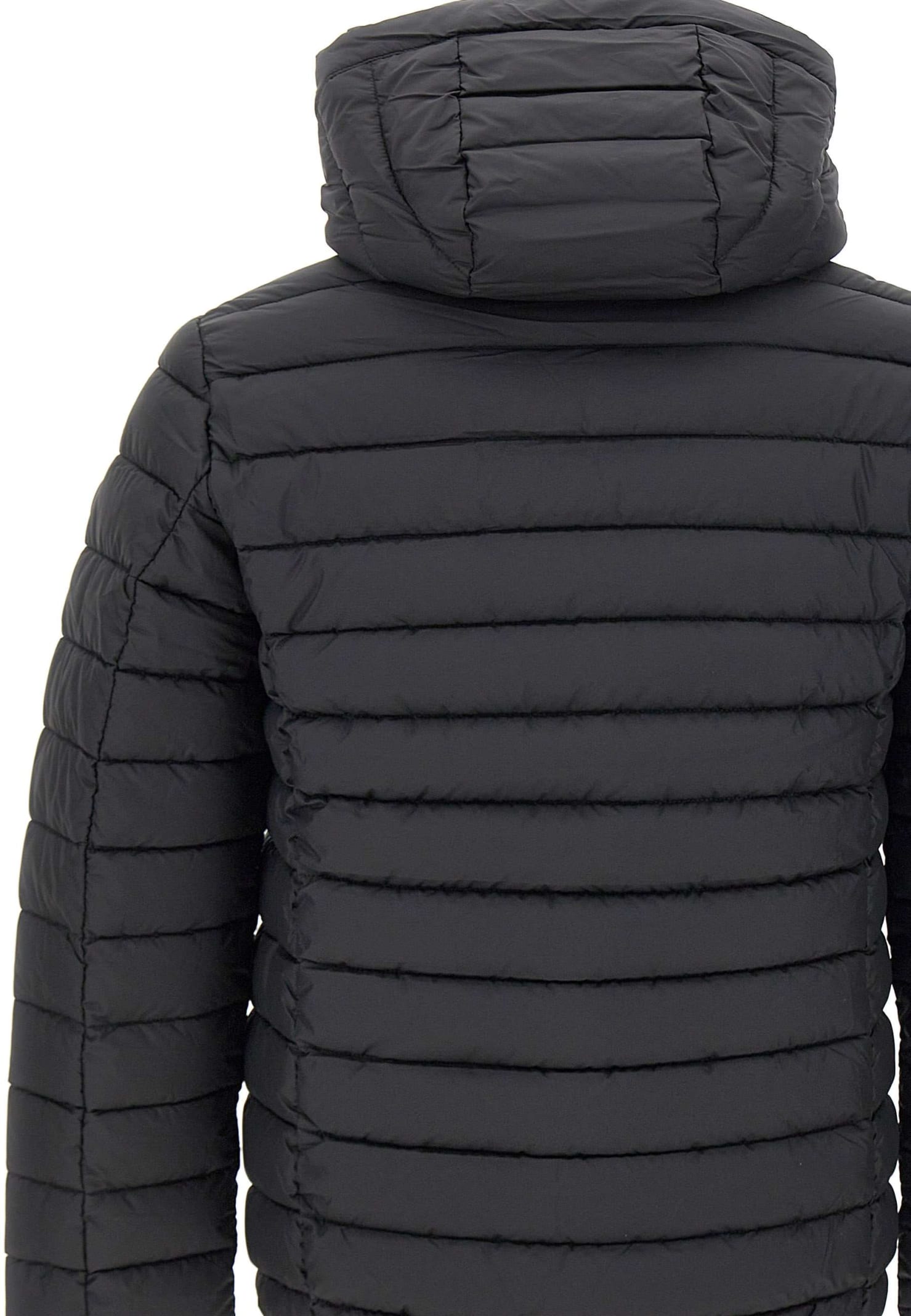 Shop Save The Duck Jacket With Hood In Black