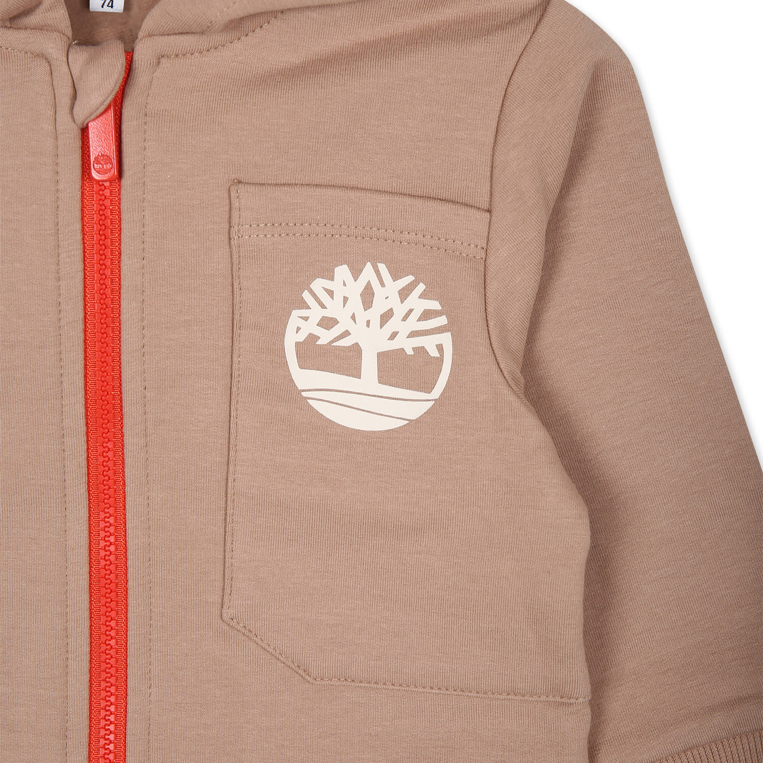 Timberland Beige Sweatshirt For Boy With Logo In Beige
